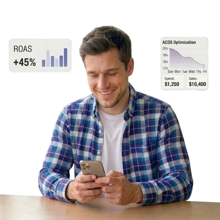 Let AI manage Amazon ads with more discipline and less waste.