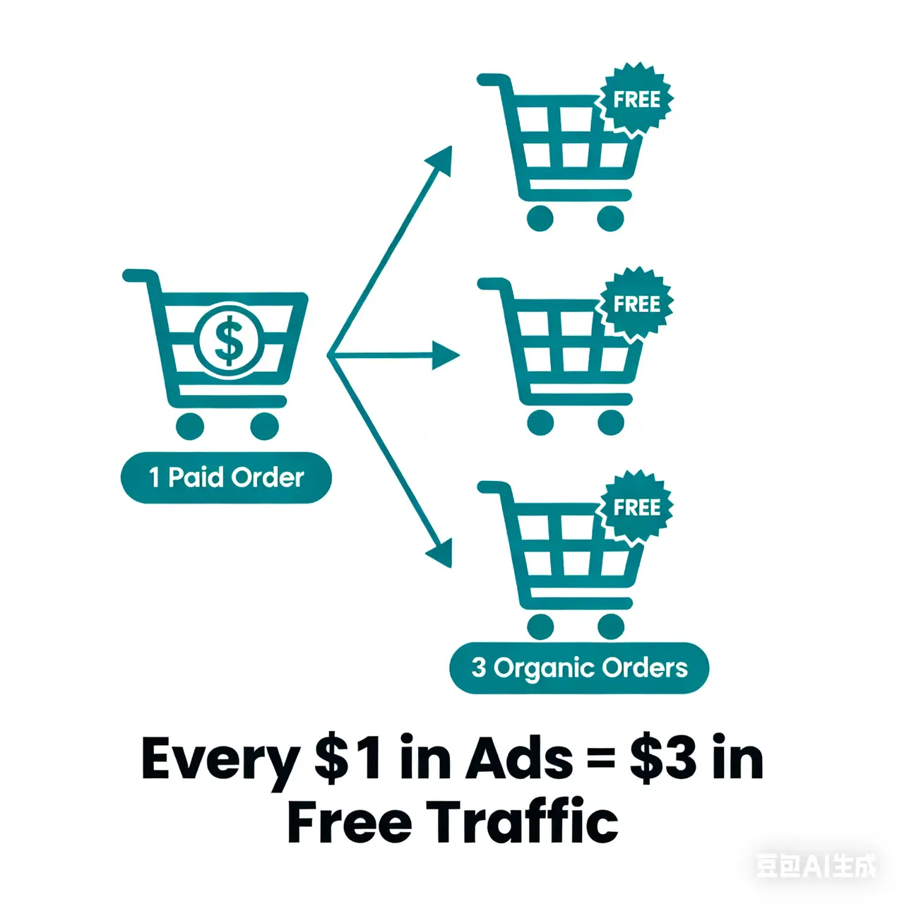Paid to Organic Compounding Effect