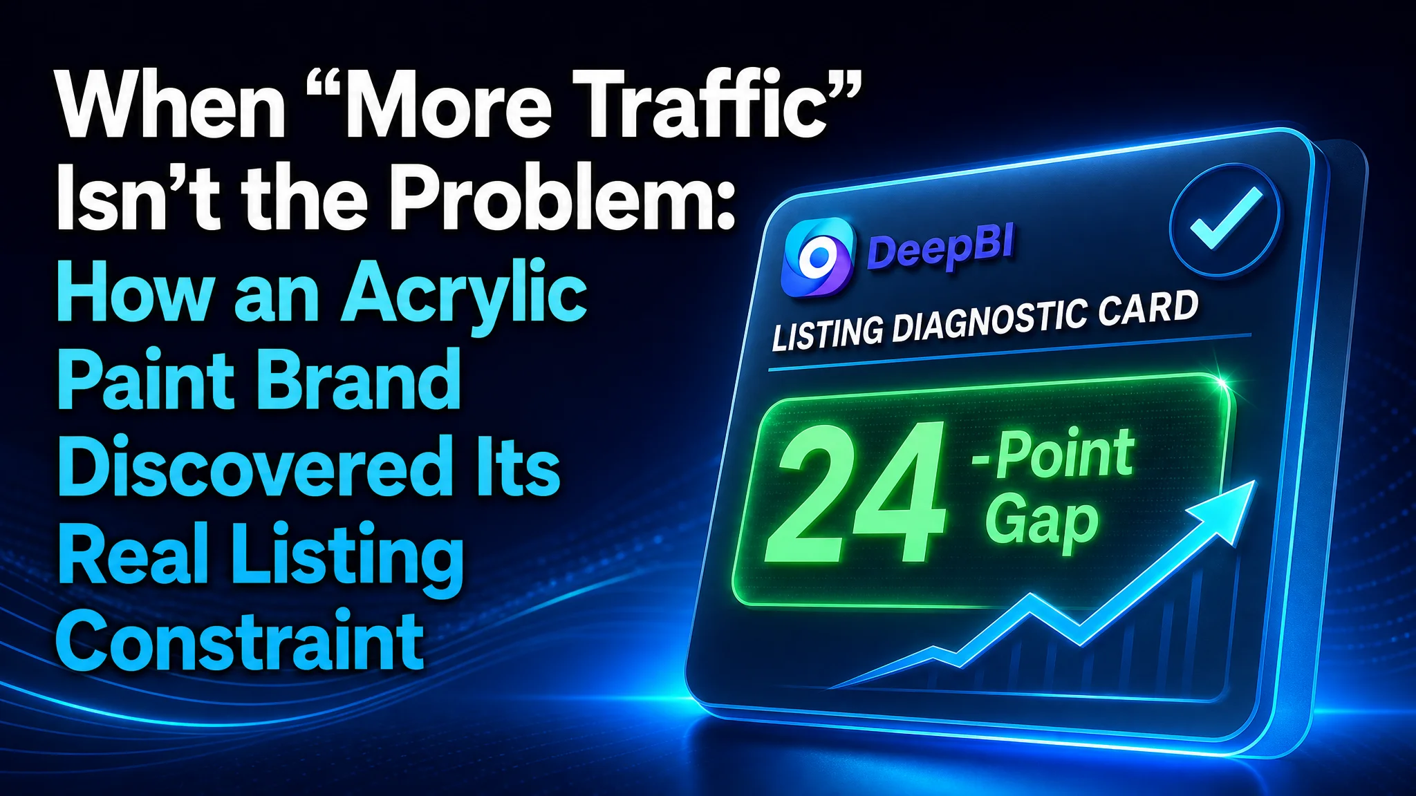 When “More Traffic” Isn’t the Problem: How an Acrylic Paint Brand Discovered Its Real Listing Constraint