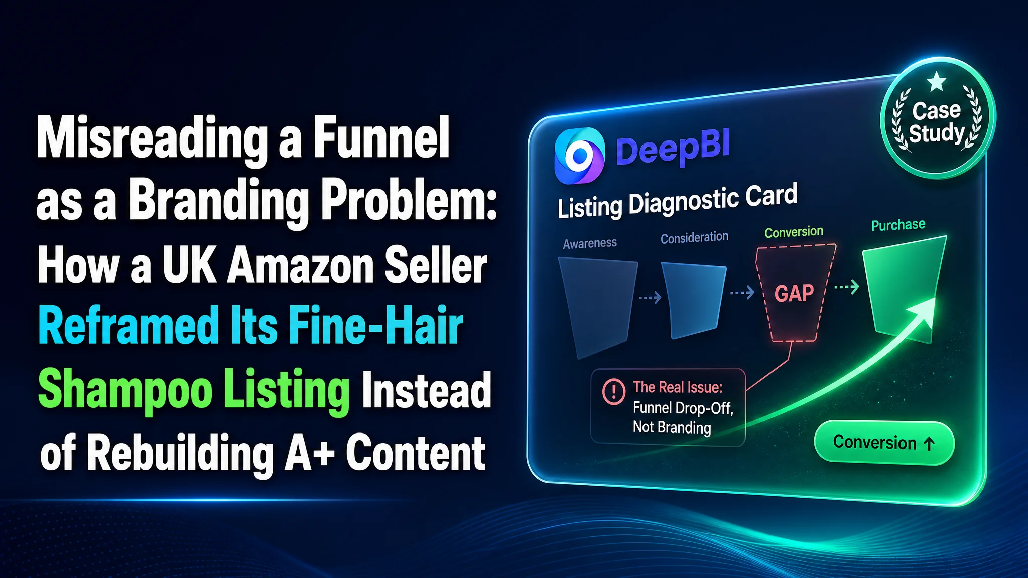 Misreading a Funnel as a Branding Problem: How a UK Amazon Seller Reframed Its Fine-Hair Shampoo Listing Instead of Rebuilding A+ Content