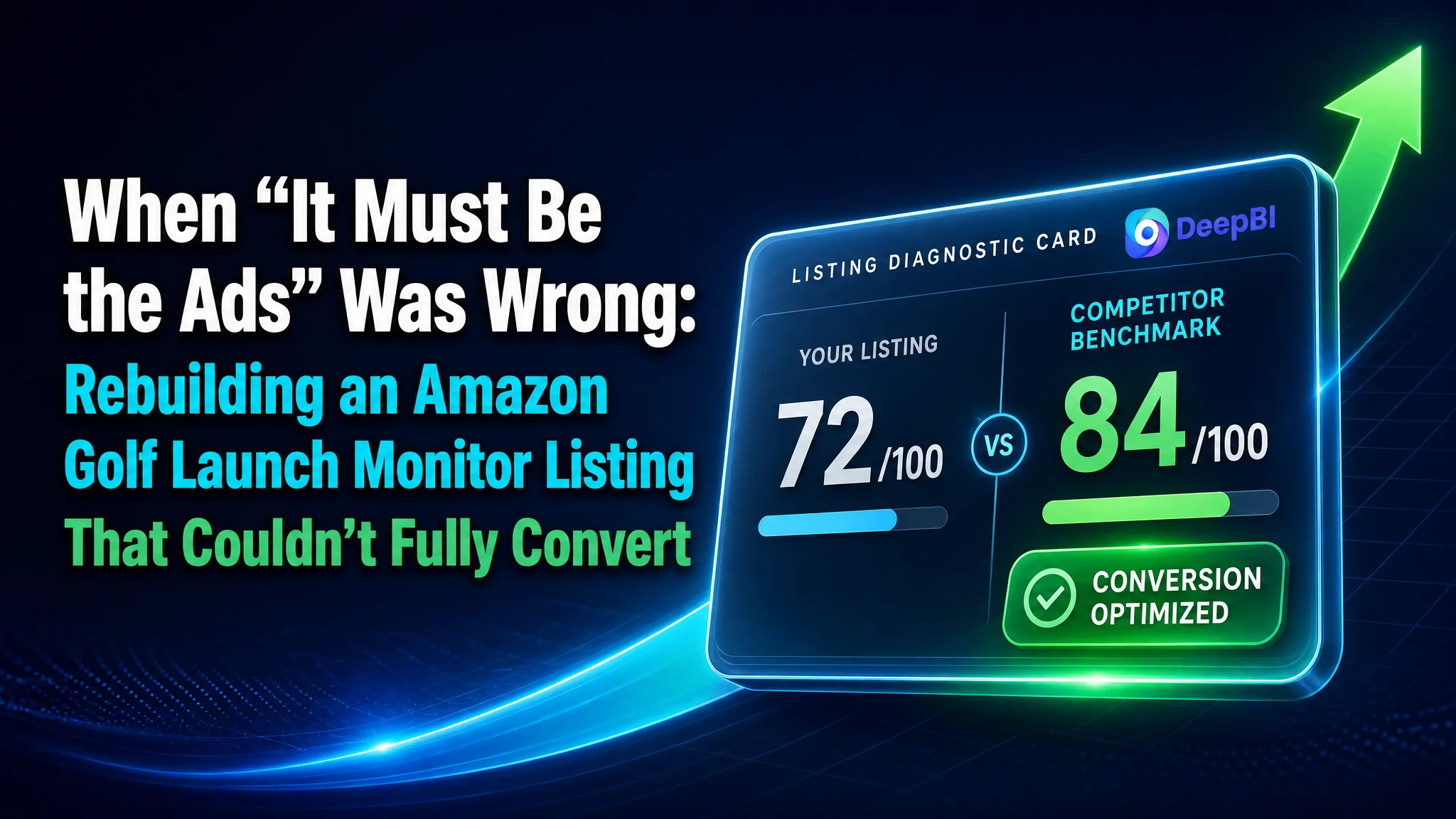 When “It Must Be the Ads” Was Wrong: Rebuilding an Amazon Golf Launch Monitor Listing That Couldn’t Fully Convert
