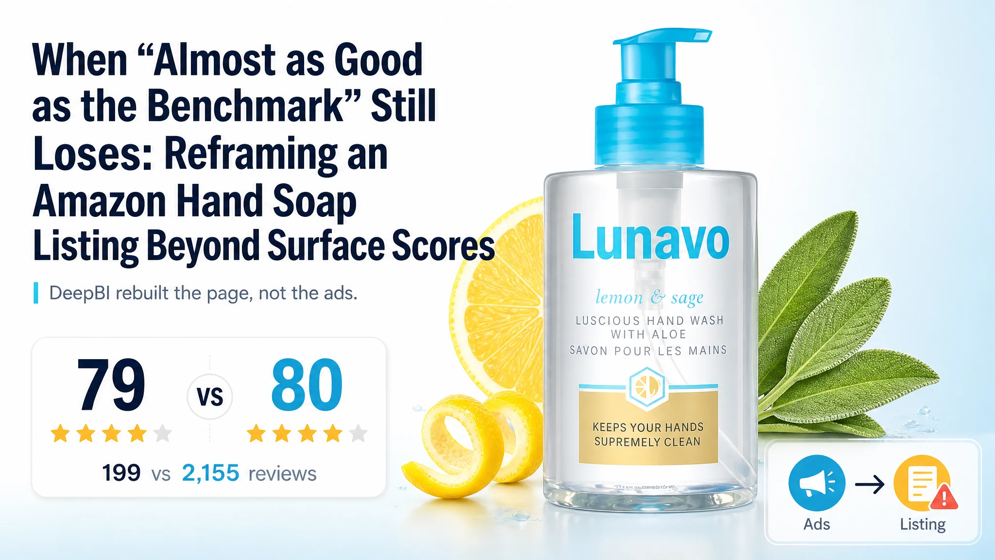 When “Almost as Good as the Benchmark” Still Loses: Reframing an Amazon Hand Soap Listing Beyond Surface Scores