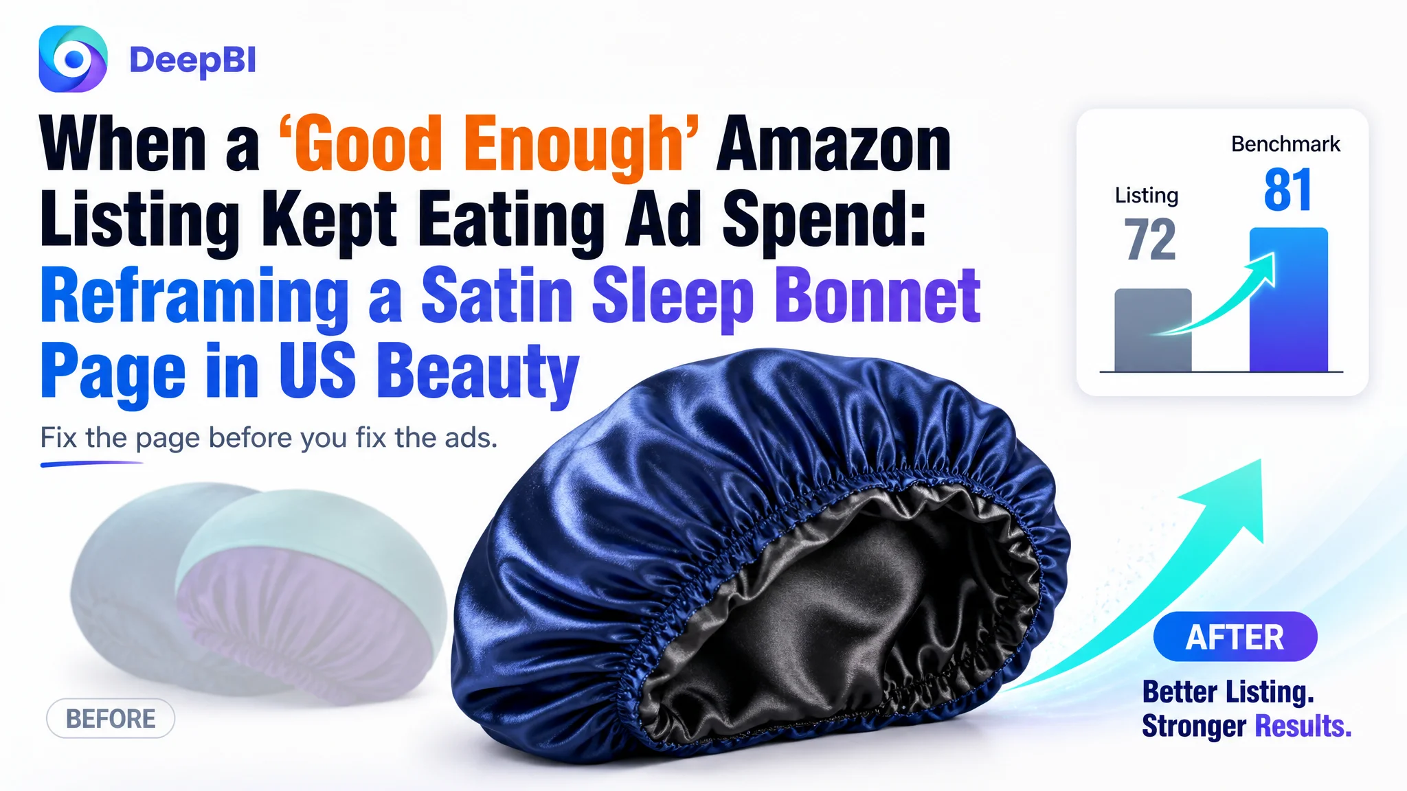 When a “Good Enough” Amazon Listing Kept Eating Ad Spend: Reframing a Satin Sleep Bonnet Page in US Beauty