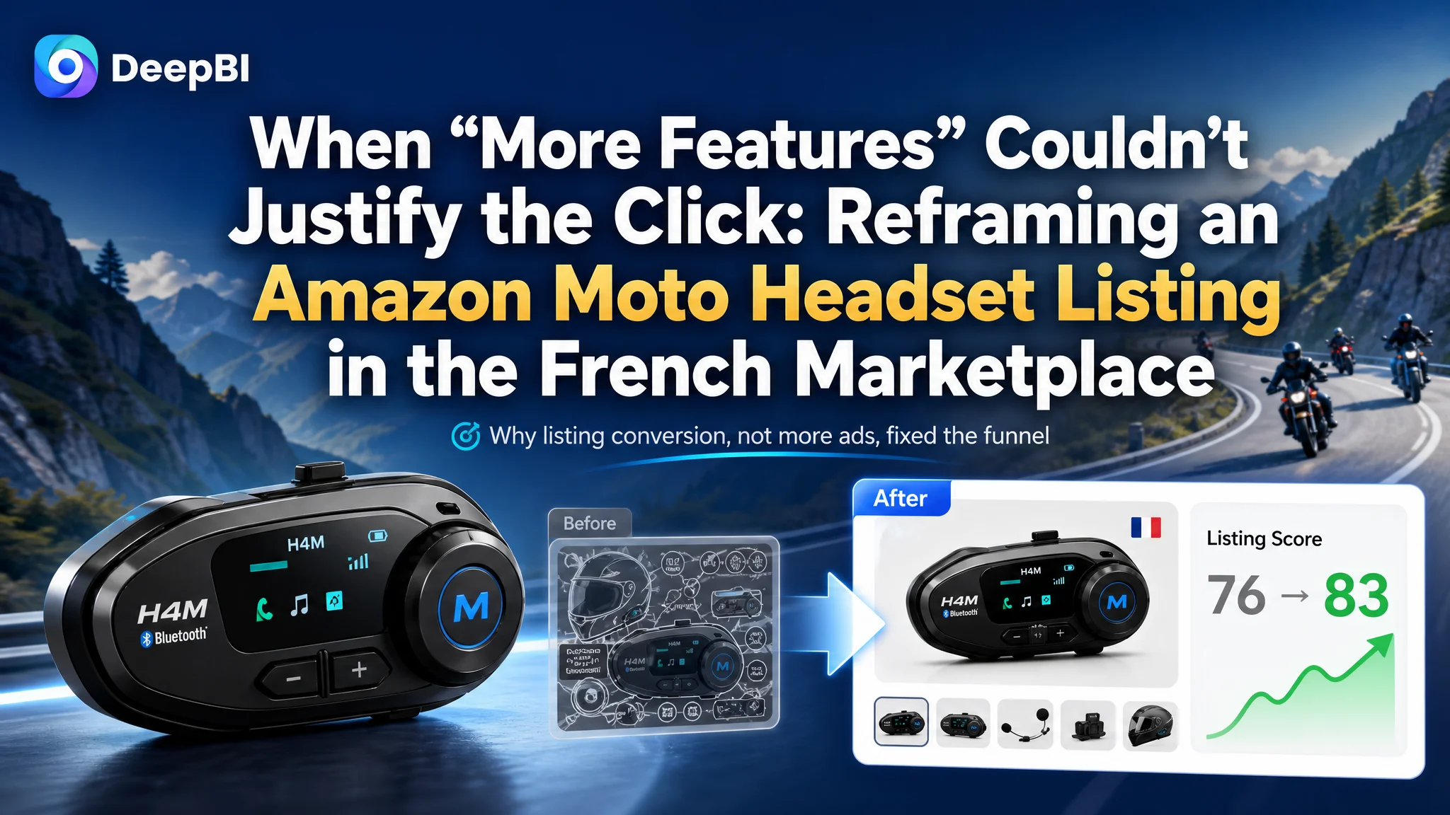 When “More Features” Couldn’t Justify the Click: Reframing an Amazon Moto Headset Listing in the French Marketplace