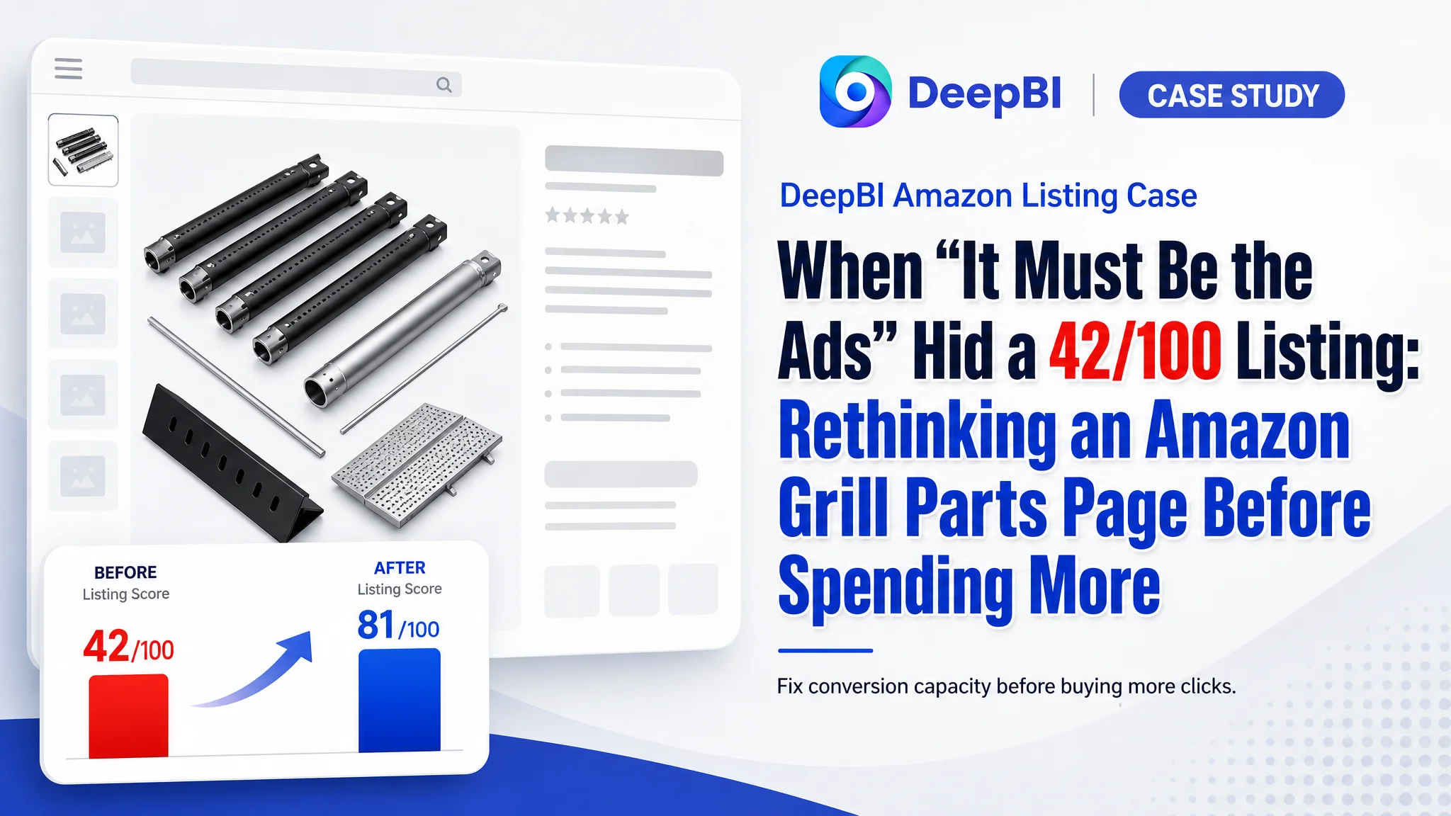 When “It Must Be the Ads” Hid a 42/100 Listing: Rethinking an Amazon Grill Parts Page Before Spending More