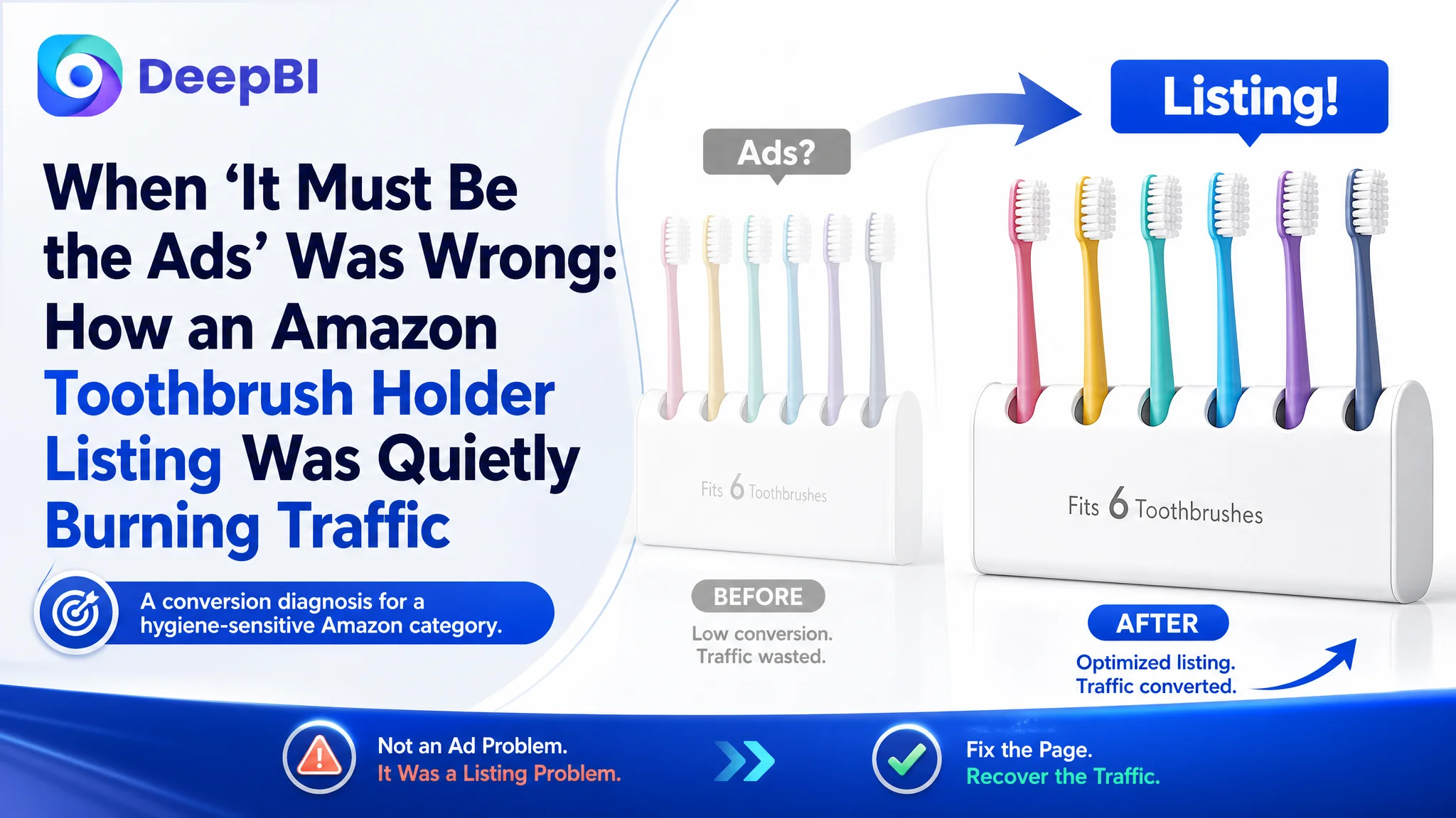 When “It Must Be the Ads” Was Wrong: How an Amazon Toothbrush Holder Listing Was Quietly Burning Traffic