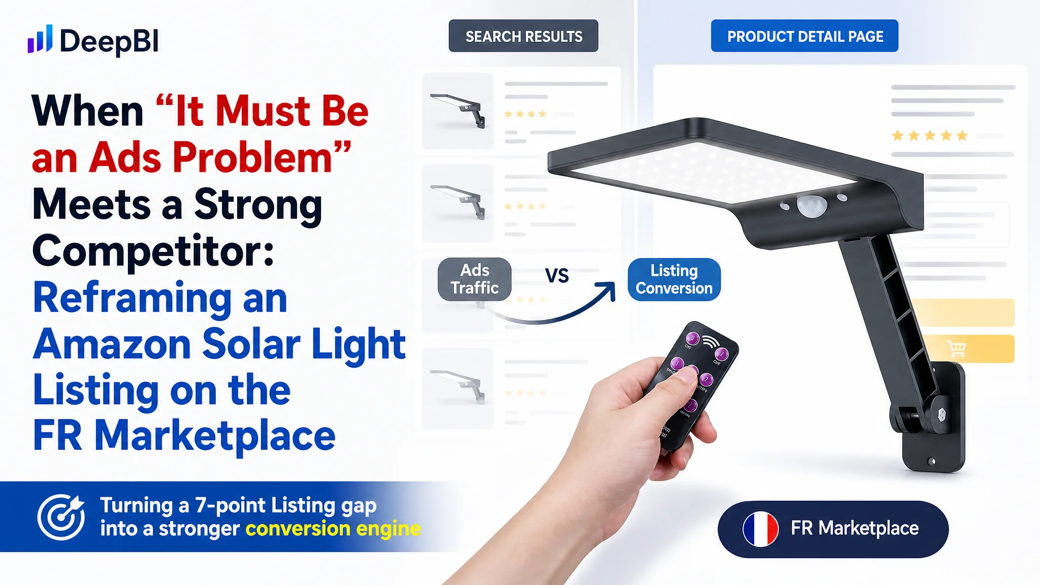 When “It Must Be an Ads Problem” Meets a Strong Competitor: Reframing an Amazon Solar Light Listing on the FR Marketplace