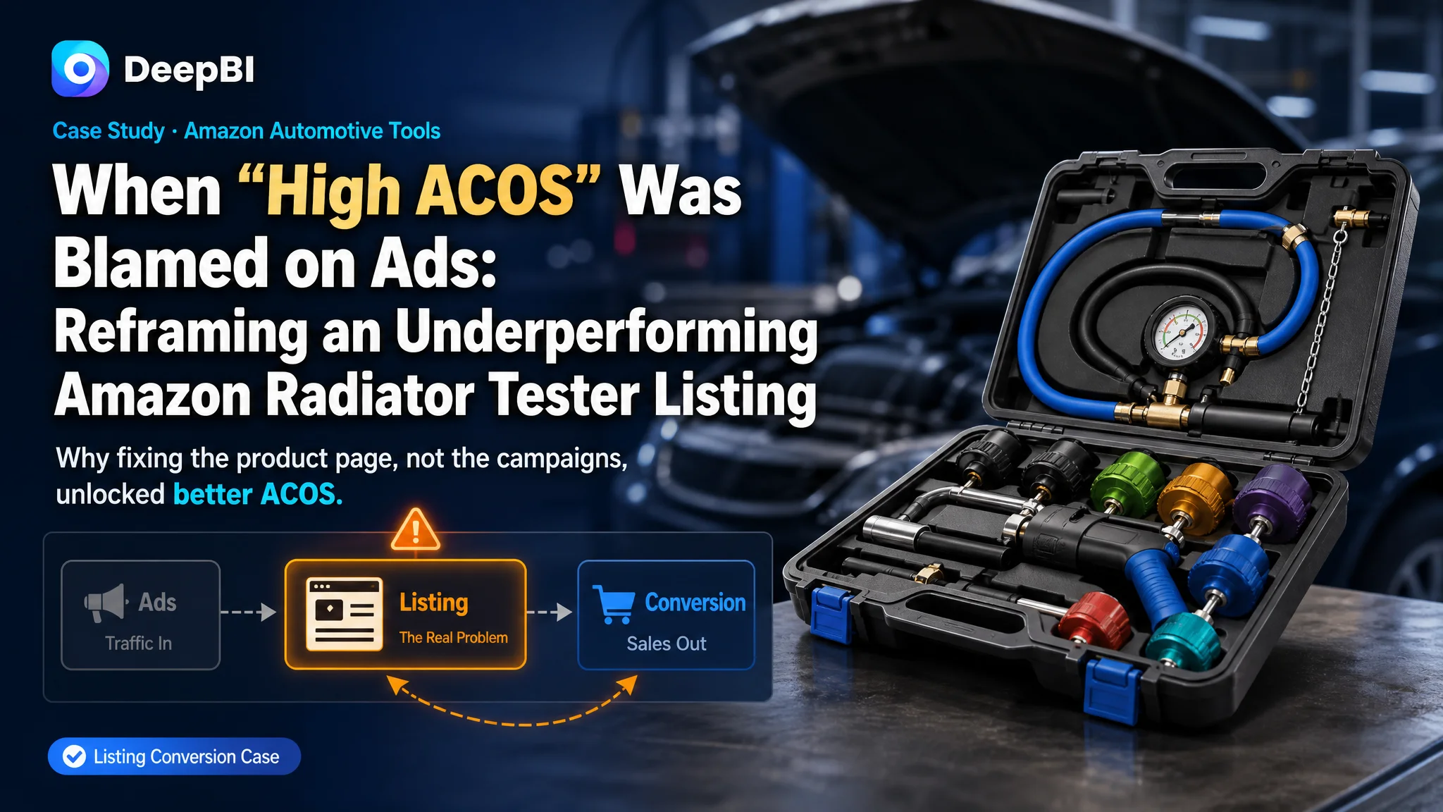 When “High ACOS” Was Blamed on Ads: Reframing an Underperforming Amazon Radiator Tester Listing