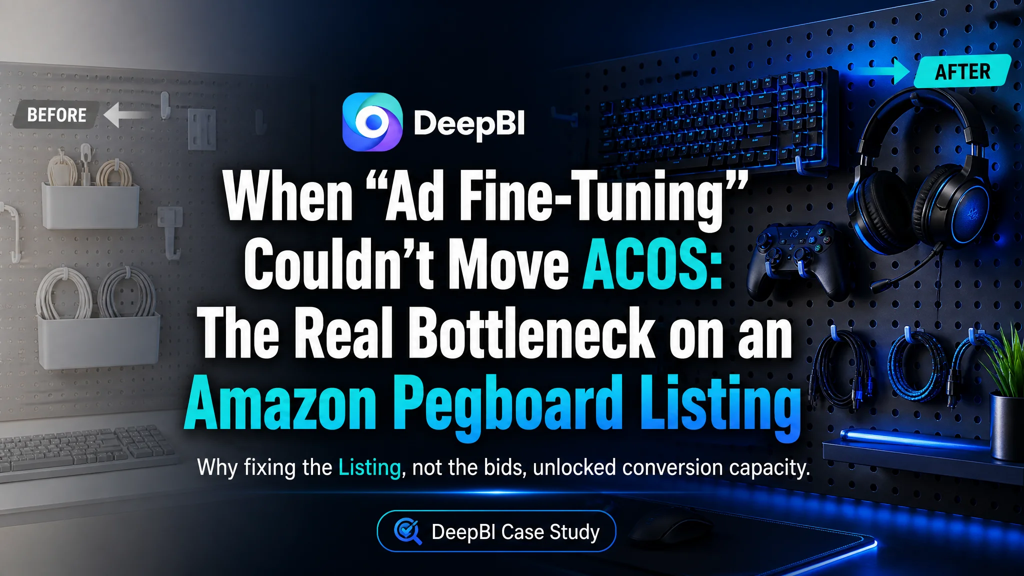 When “Ad Fine-Tuning” Couldn’t Move ACOS: The Real Bottleneck on an Amazon Pegboard Listing