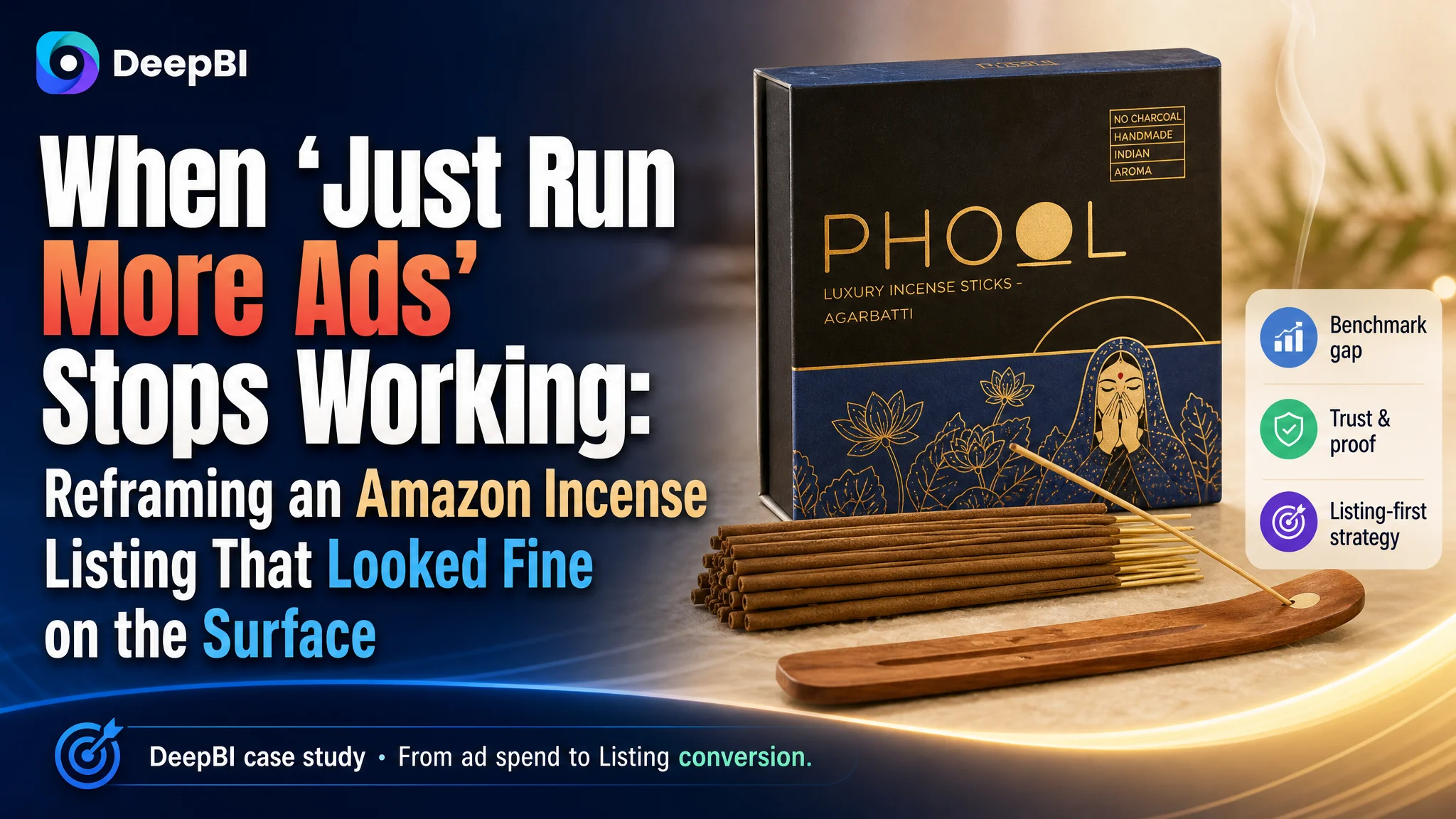 When “Just Run More Ads” Stops Working: Reframing an Amazon Incense Listing That Looked Fine on the Surface