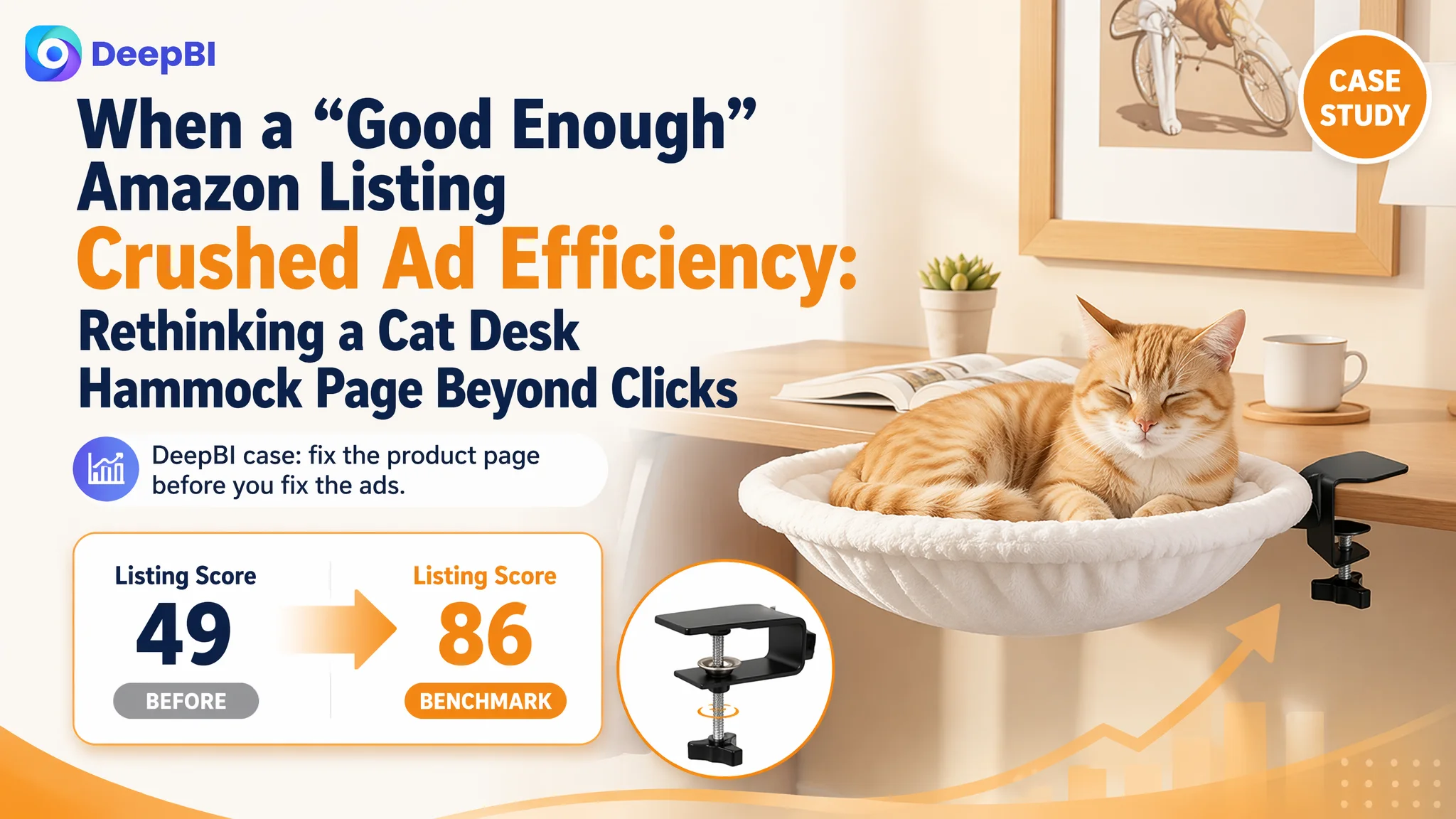 When a “Good Enough” Amazon Listing Crushed Ad Efficiency: Rethinking a Cat Desk Hammock Page Beyond Clicks