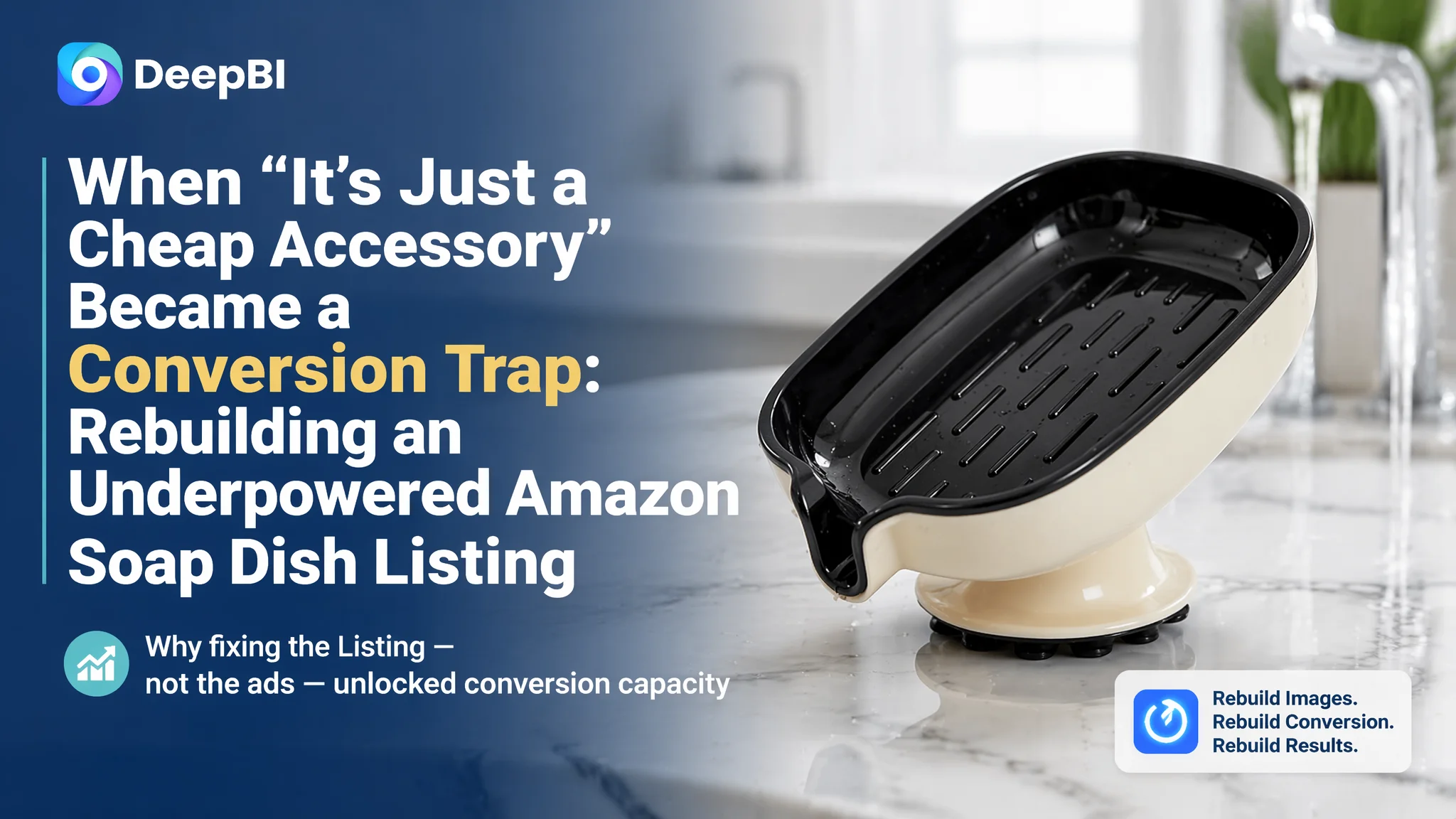 When “It’s Just a Cheap Accessory” Became a Conversion Trap: Rebuilding an Underpowered Amazon Soap Dish Listing