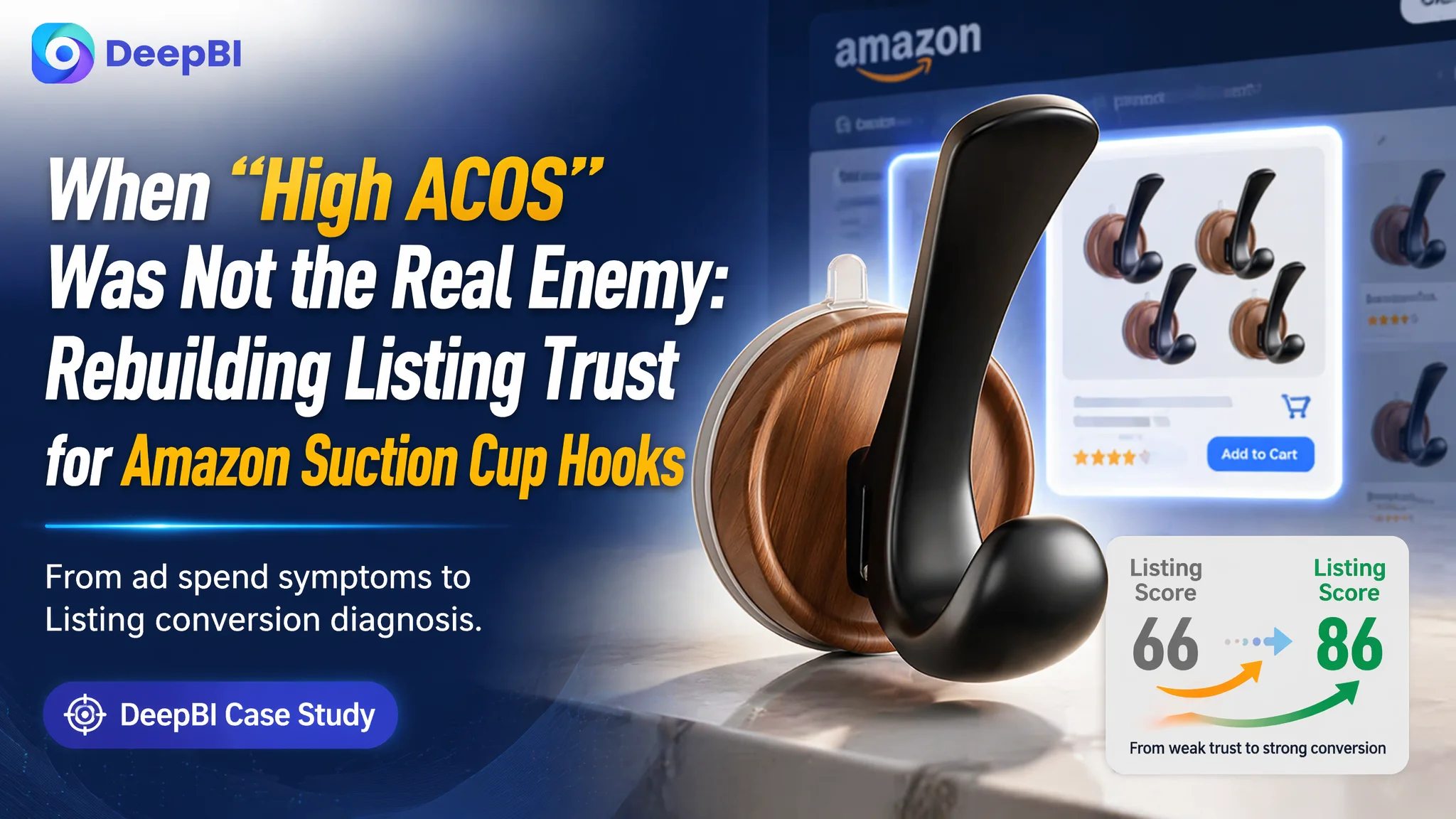 When “High ACOS” Was Not the Real Enemy: Rebuilding Listing Trust for Amazon Suction Cup Hooks