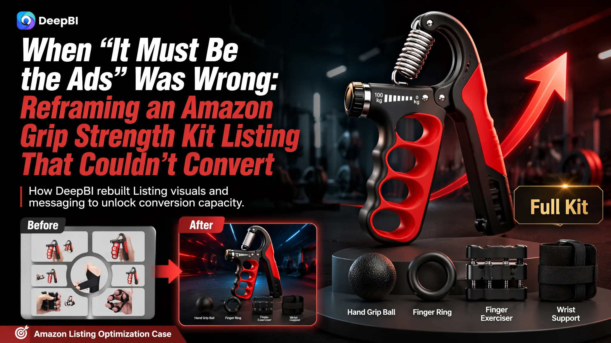 When “It Must Be the Ads” Was Wrong: Reframing an Amazon Grip Strength Kit Listing That Couldn’t Convert