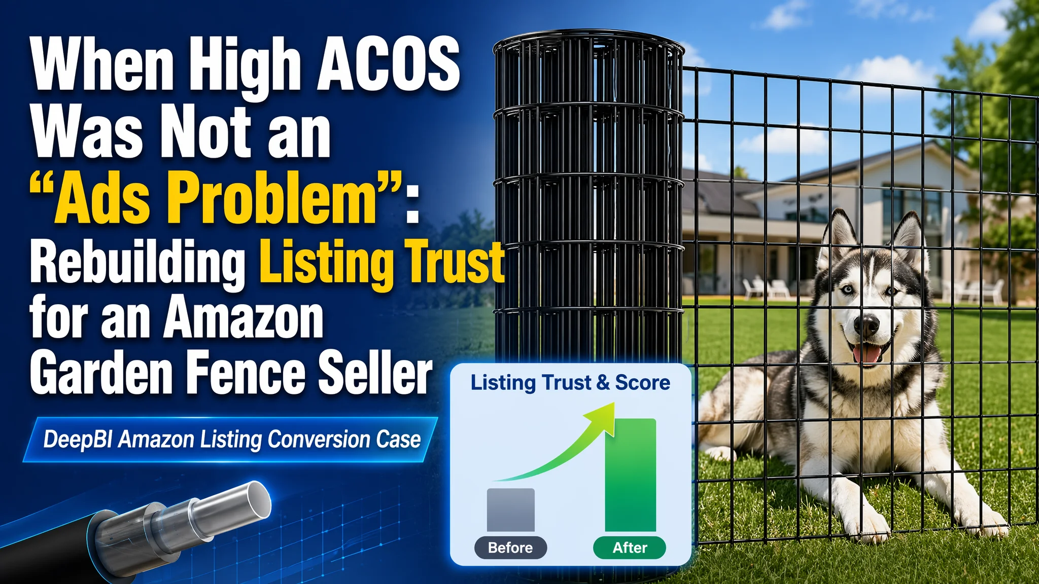When High ACOS Was Not an “Ads Problem”: Rebuilding Listing Trust for an Amazon Garden Fence Seller