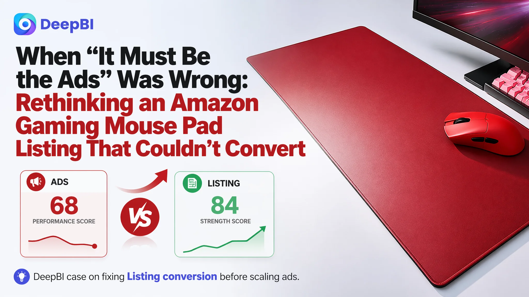 When “It Must Be the Ads” Was Wrong: Rethinking an Amazon Gaming Mouse Pad Listing That Couldn’t Convert