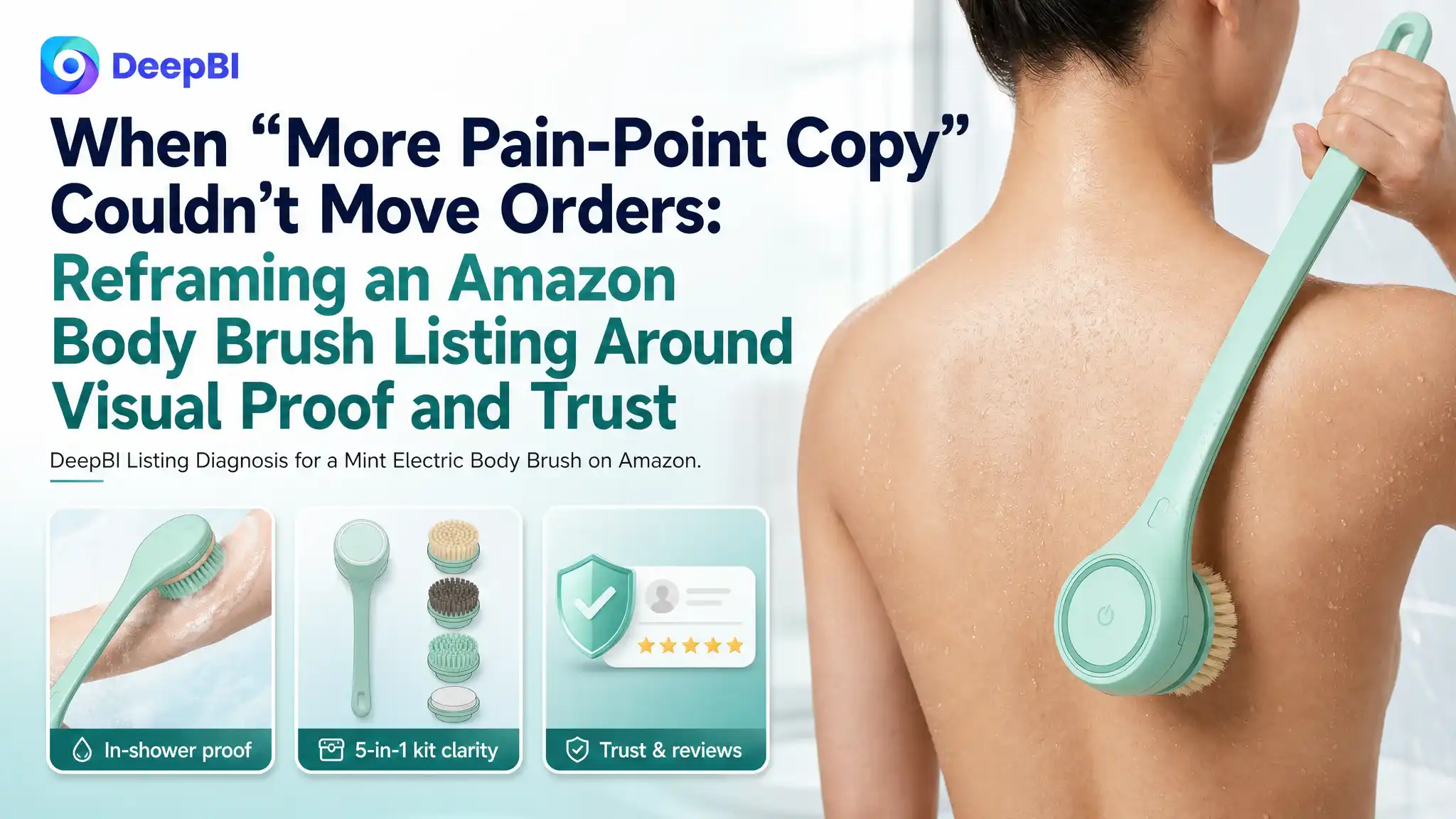 When “More Pain-Point Copy” Couldn’t Move Orders: Reframing an Amazon Body Brush Listing Around Visual Proof and Trust