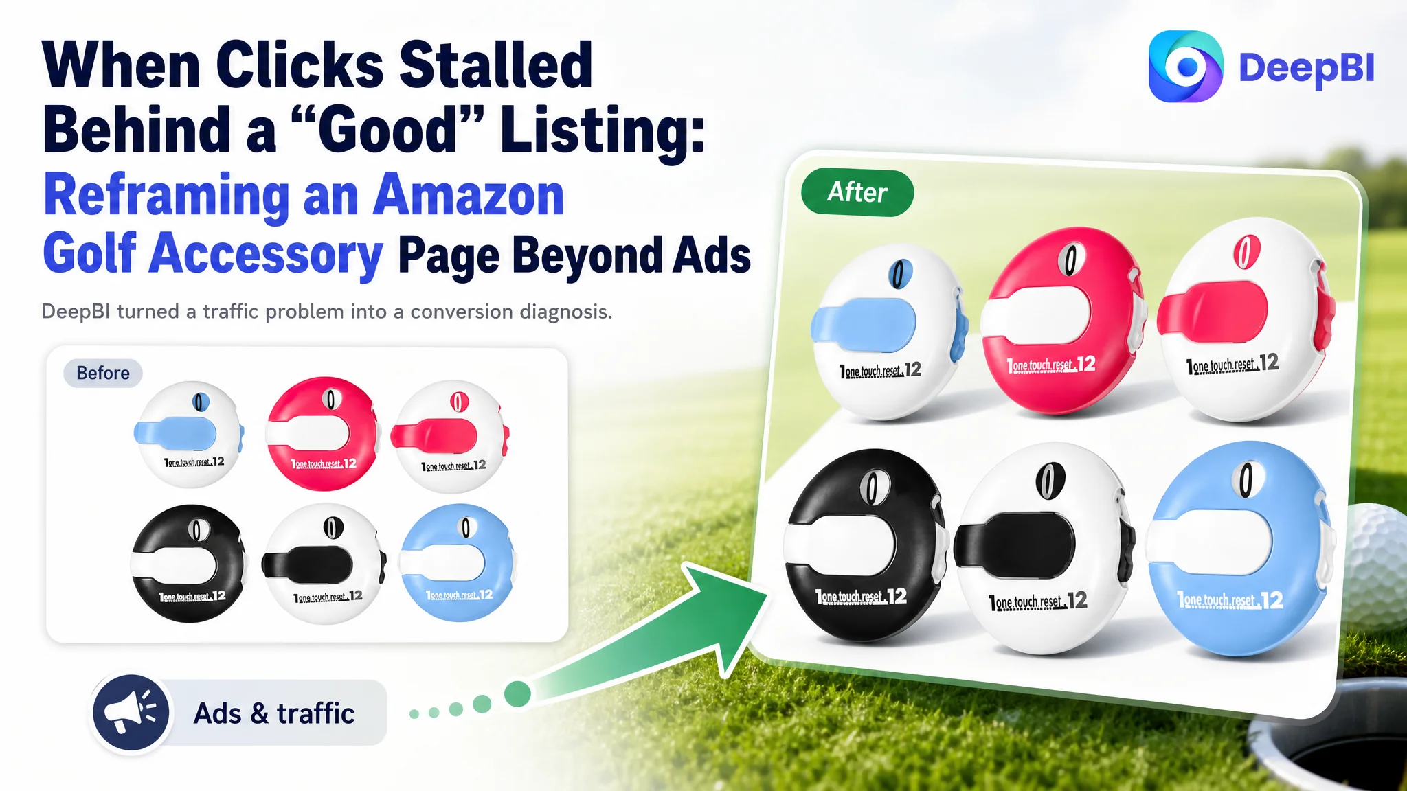 When Clicks Stalled Behind a “Good” Listing: Reframing an Amazon Golf Accessory Page Beyond Ads