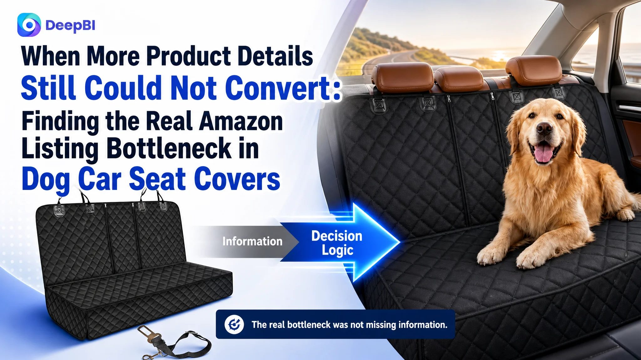 When More Product Details Still Could Not Convert: Finding the Real Amazon Listing Bottleneck in Dog Car Seat Covers