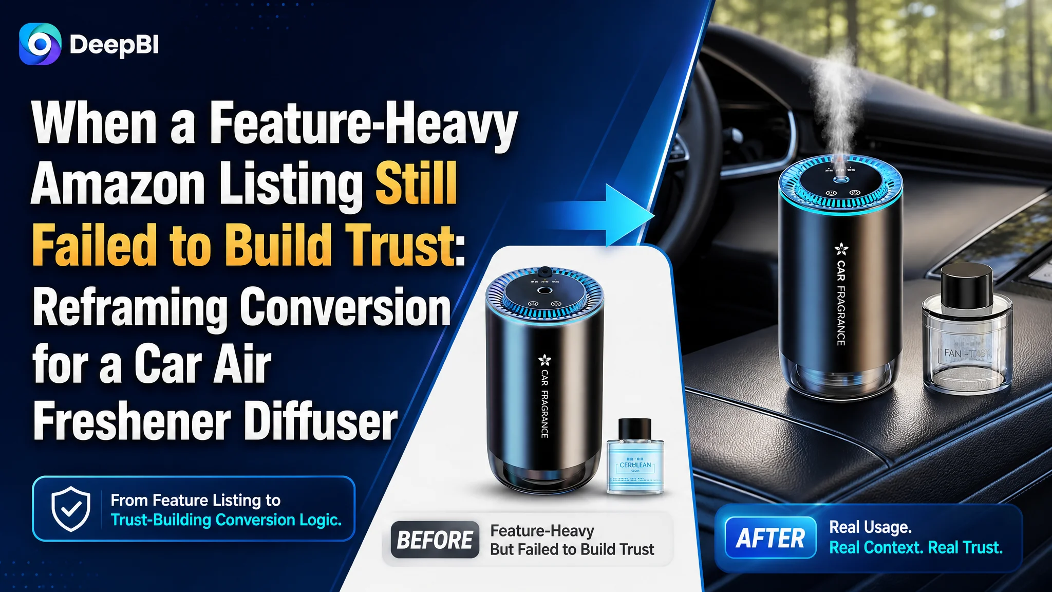 When a Feature-Heavy Amazon Listing Still Failed to Build Trust: Reframing Conversion for a Car Air Freshener Diffuser