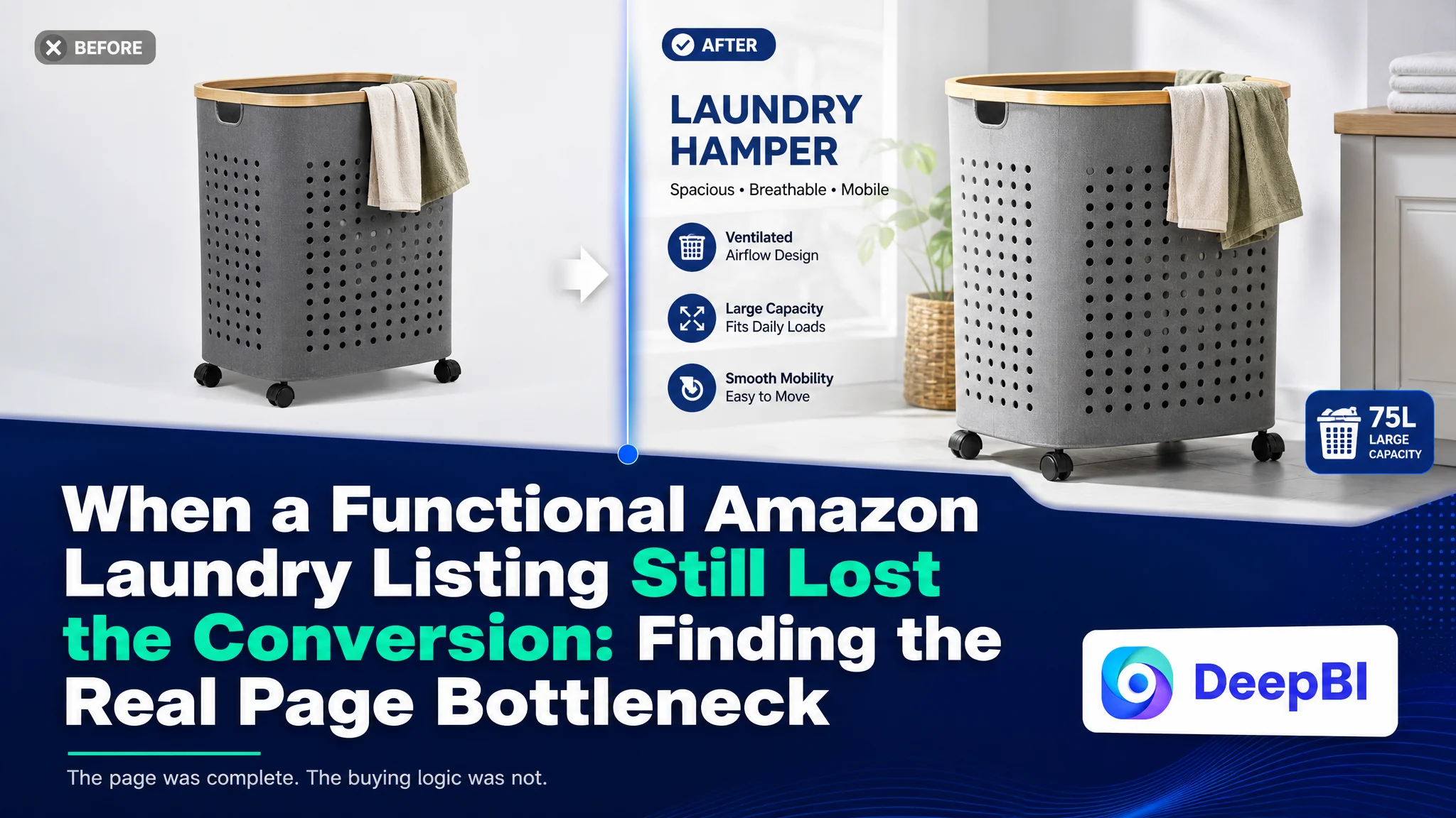 When a Functional Amazon Laundry Listing Still Lost the Conversion: Finding the Real Page Bottleneck