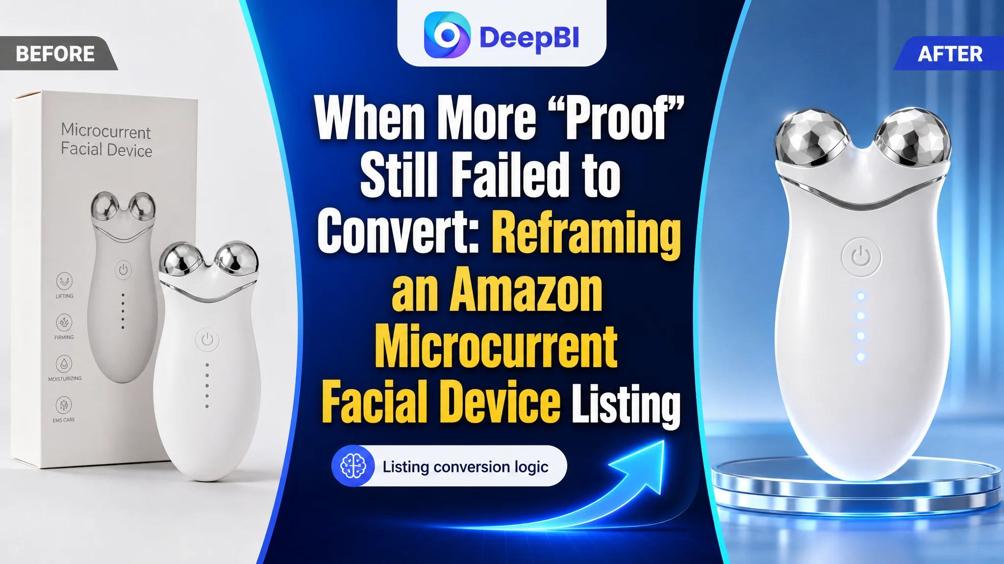 When More “Proof” Still Failed to Convert: Reframing an Amazon Microcurrent Facial Device Listing