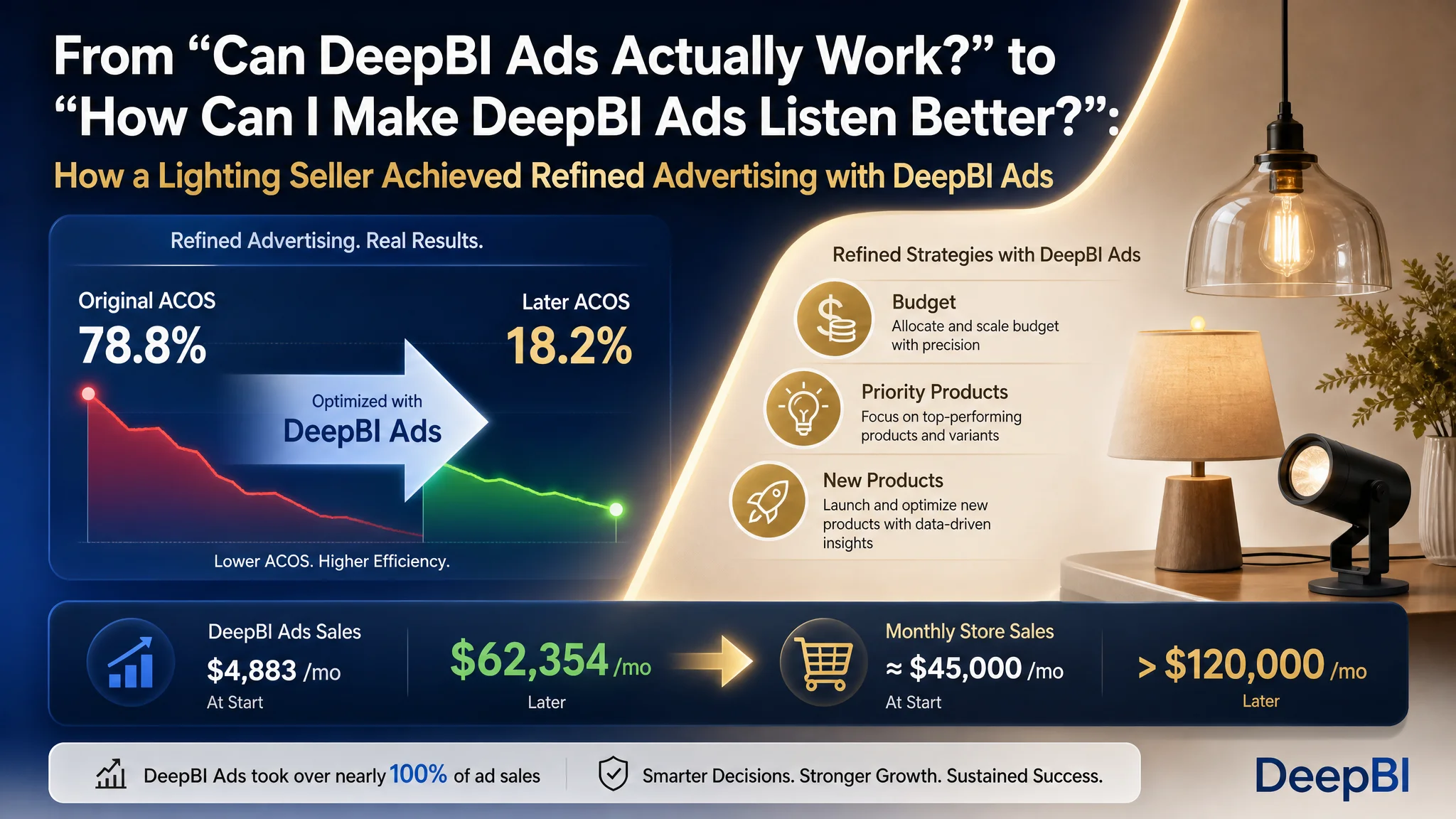 How Amazon Lighting Sellers Can Optimize DeepBI Ads: A Practical Guide to Budget Control, SKU Prioritization, and New-Product Advertising