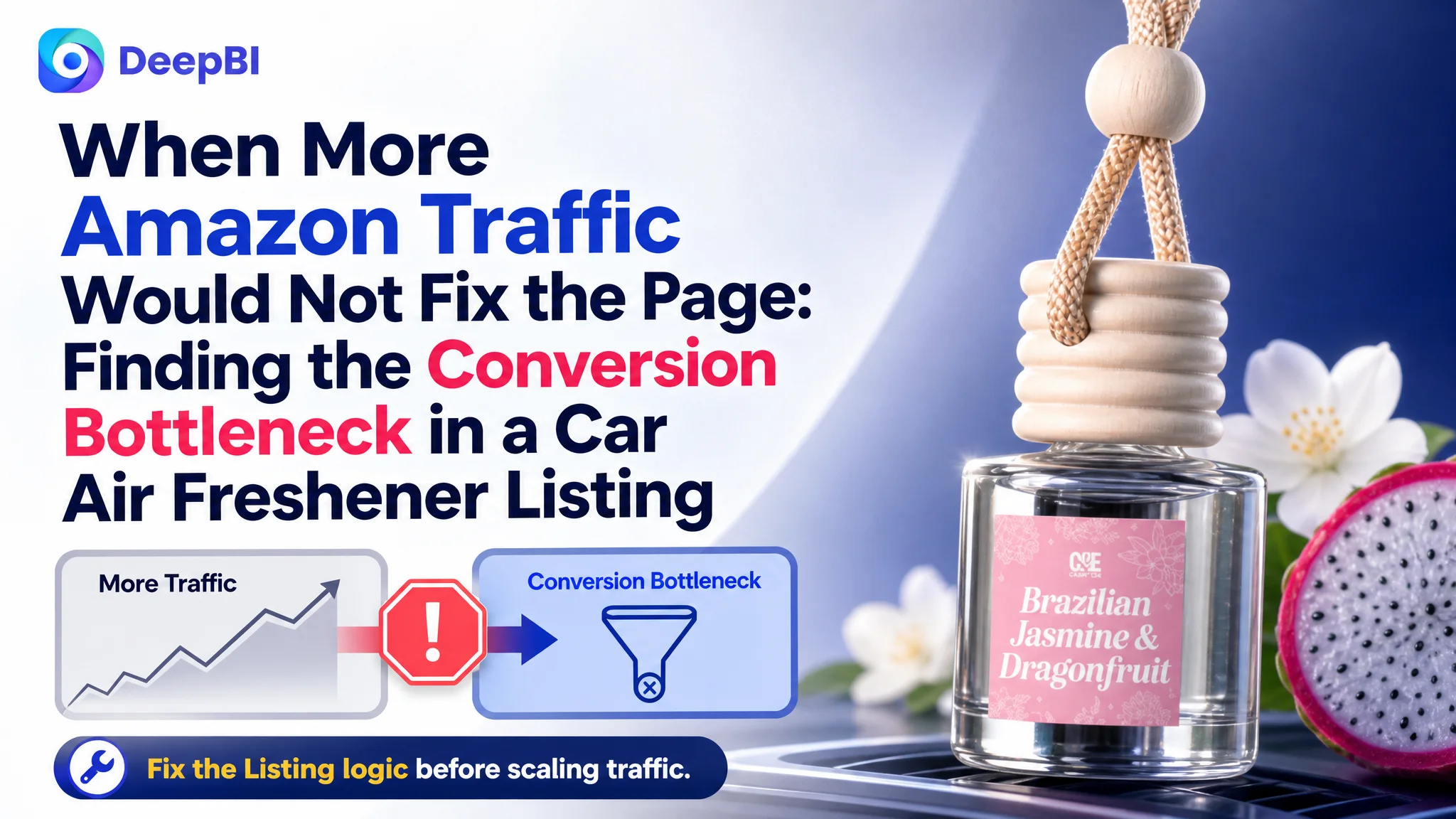 When More Amazon Traffic Would Not Fix the Page: Finding the Conversion Bottleneck in a Car Air Freshener Listing