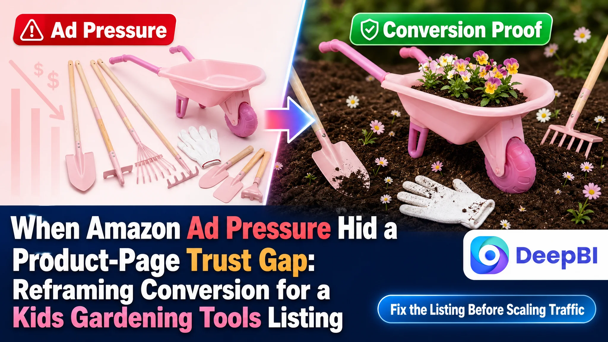 When Amazon Ad Pressure Hid a Product-Page Trust Gap: Reframing Conversion for a Kids Gardening Tools Listing