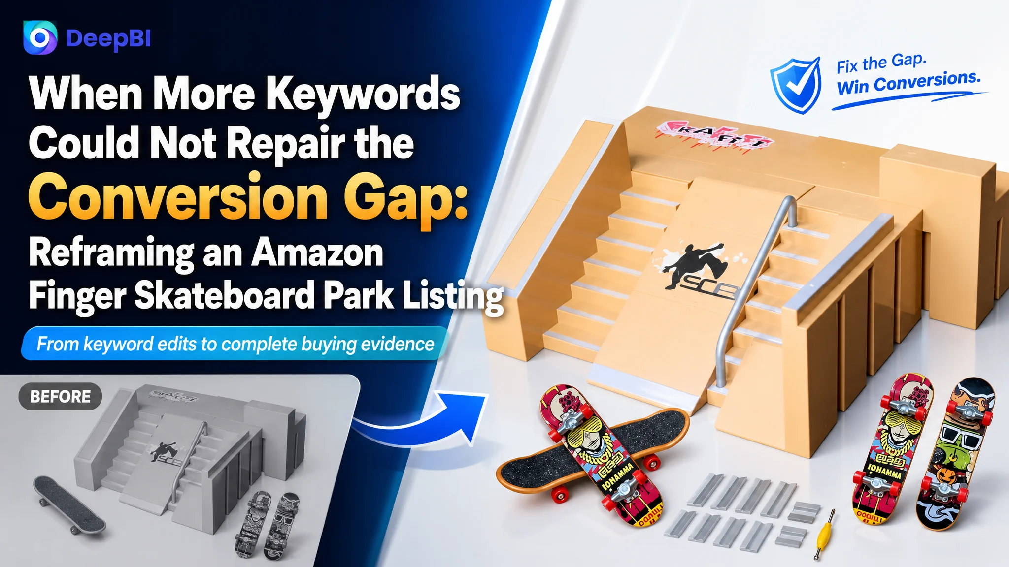 When More Keywords Could Not Repair the Conversion Gap: Reframing an Amazon Finger Skateboard Park Listing