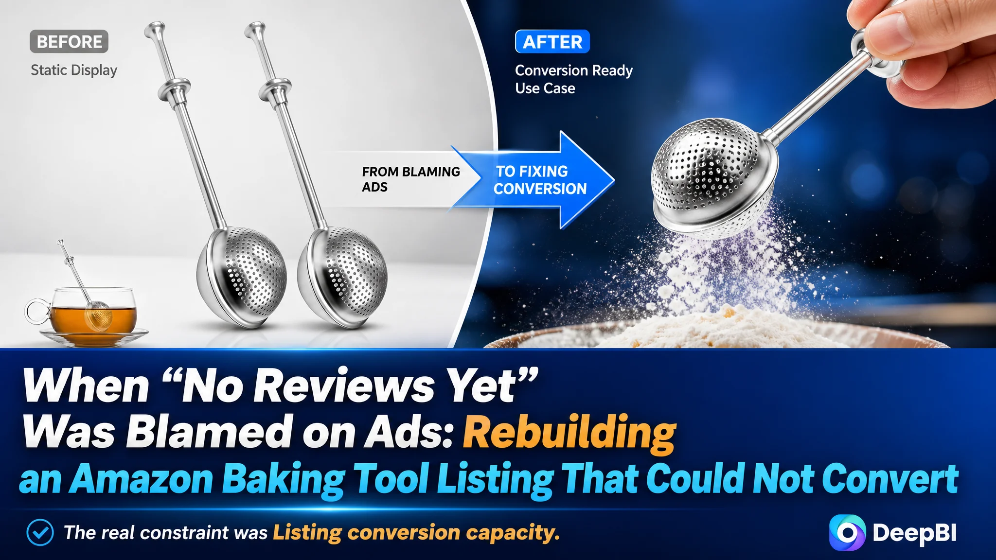 When “No Reviews Yet” Was Blamed on Ads: Rebuilding an Amazon Baking Tool Listing That Could Not Convert