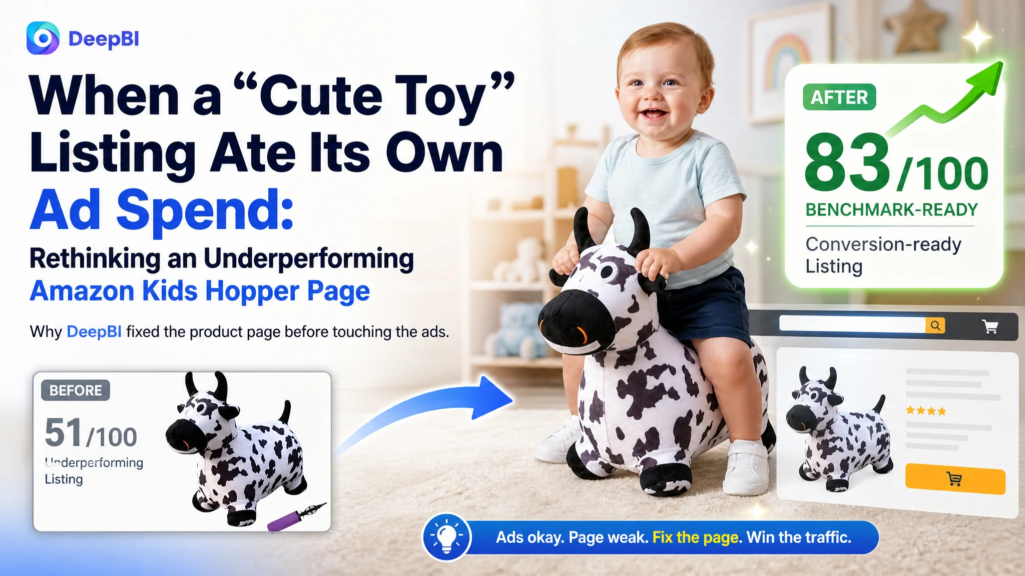 When a “Cute Toy” Listing Ate Its Own Ad Spend: Rethinking an Underperforming Amazon Kids Hopper Page