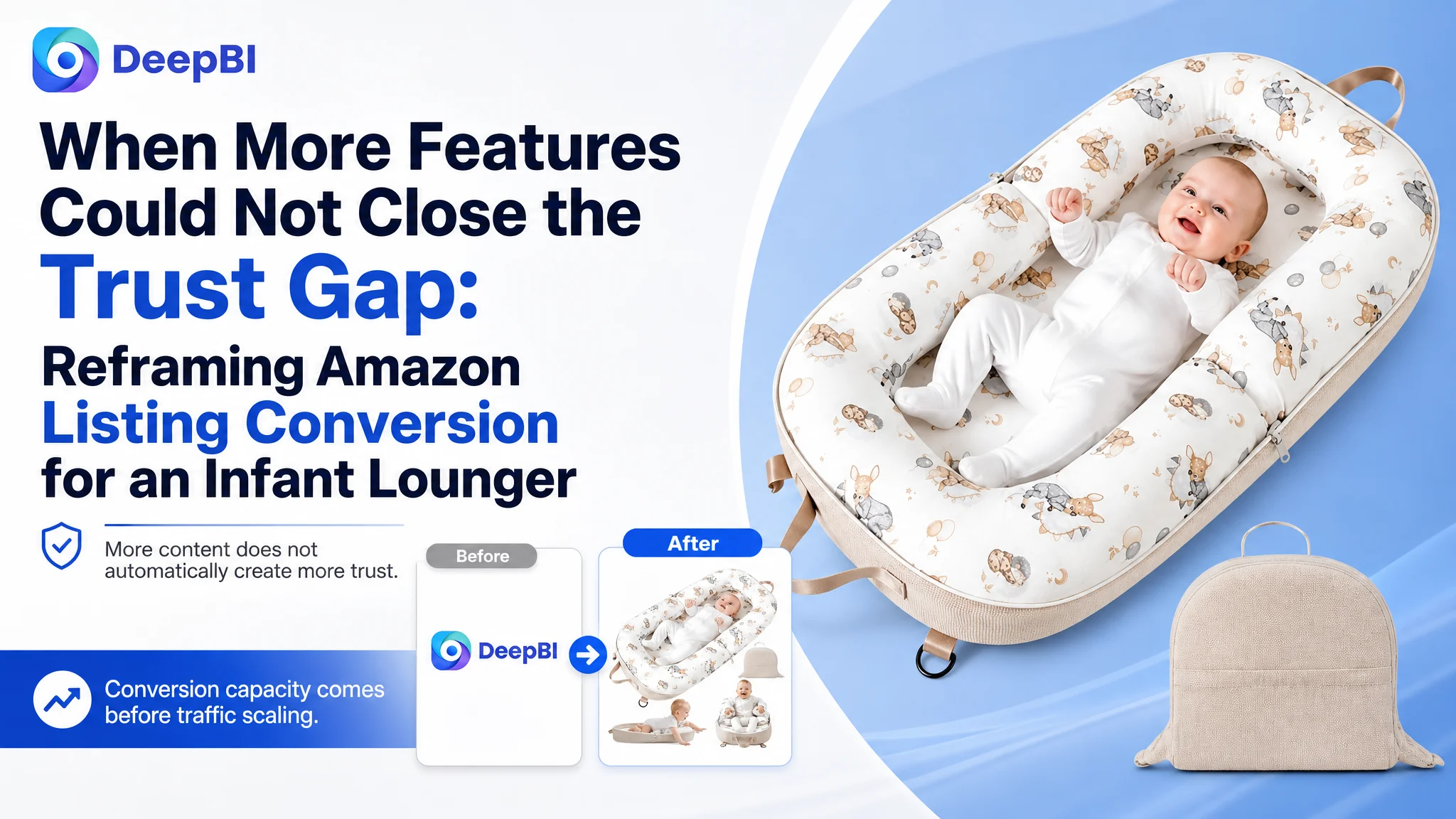 When More Features Could Not Close the Trust Gap: Reframing Amazon Listing Conversion for an Infant Lounger