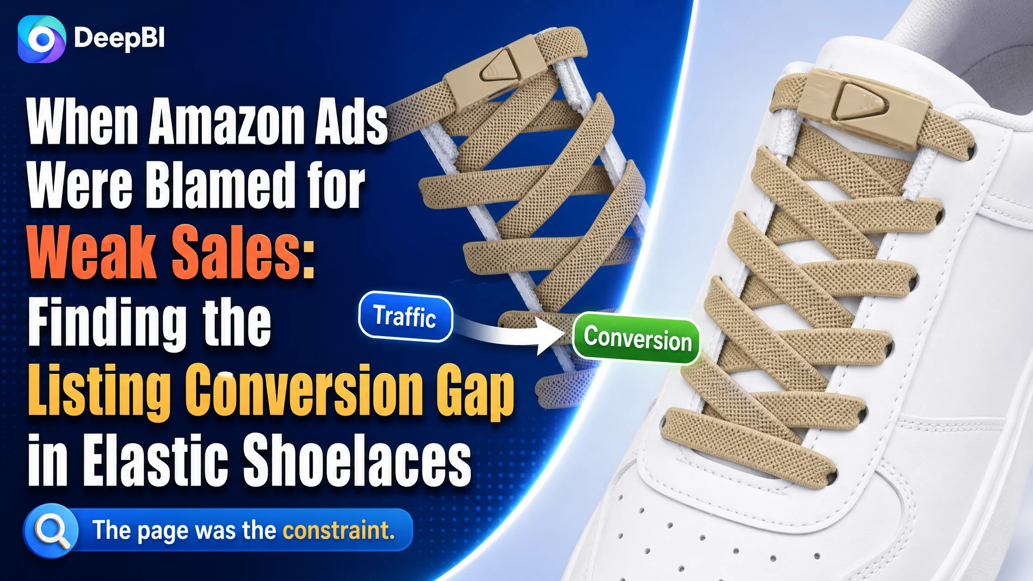 When Amazon Ads Were Blamed for Weak Sales: Finding the Listing Conversion Gap in Elastic Shoelaces
