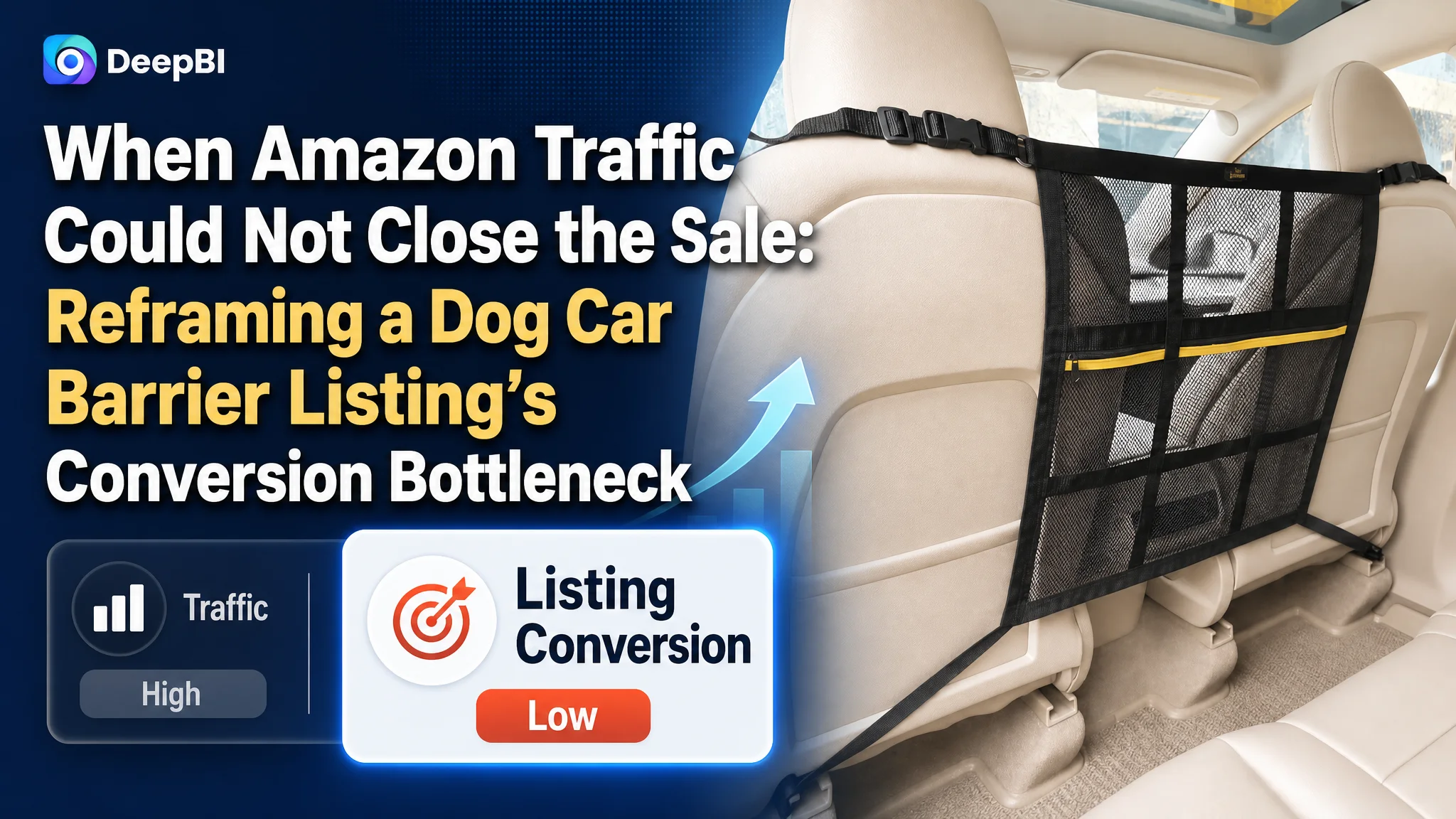 When Amazon Traffic Could Not Close the Sale: Reframing a Dog Car Barrier Listing’s Conversion Bottleneck