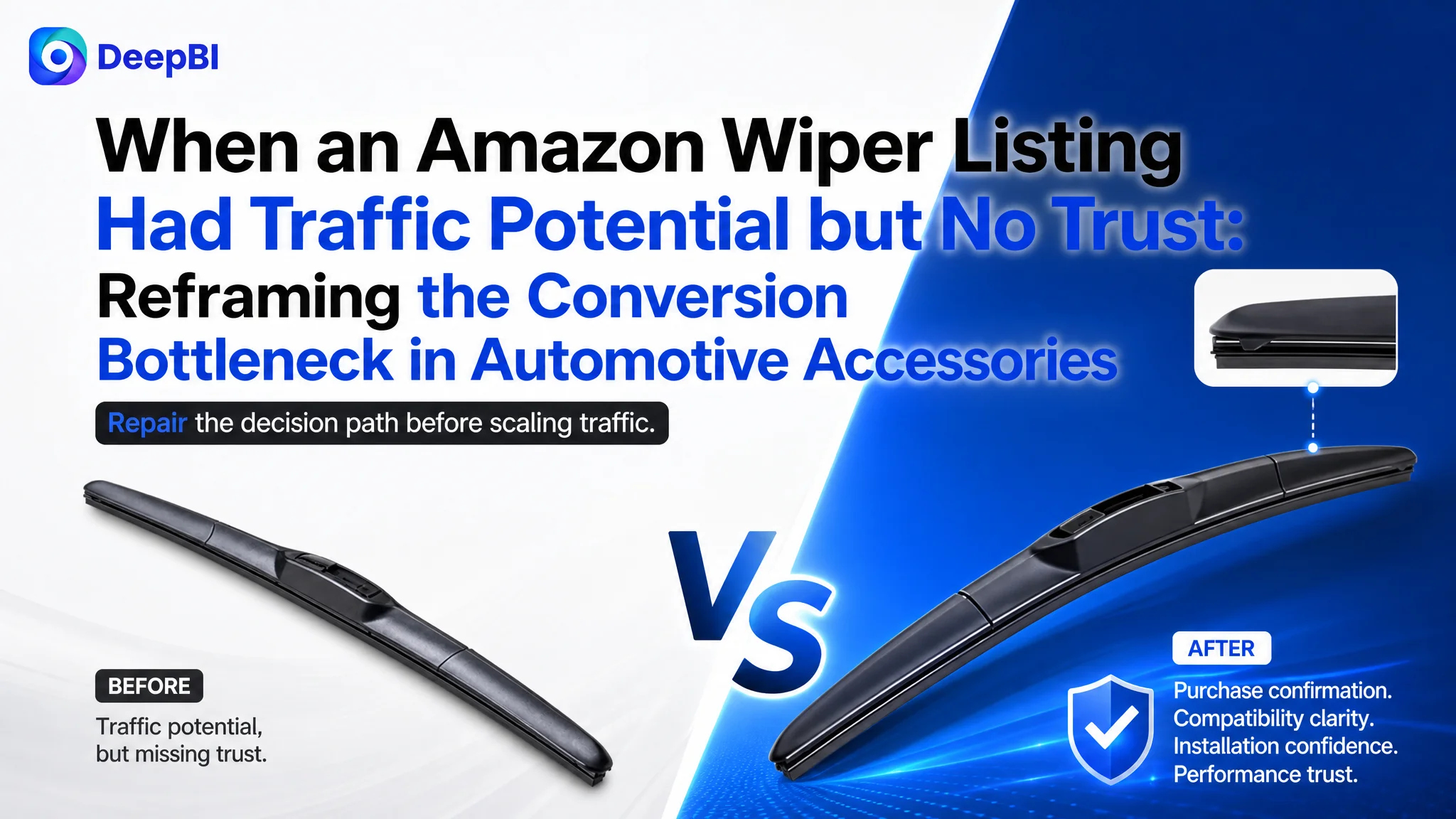 When an Amazon Wiper Listing Had Traffic Potential but No Trust: Reframing the Conversion Bottleneck in Automotive Accessories
