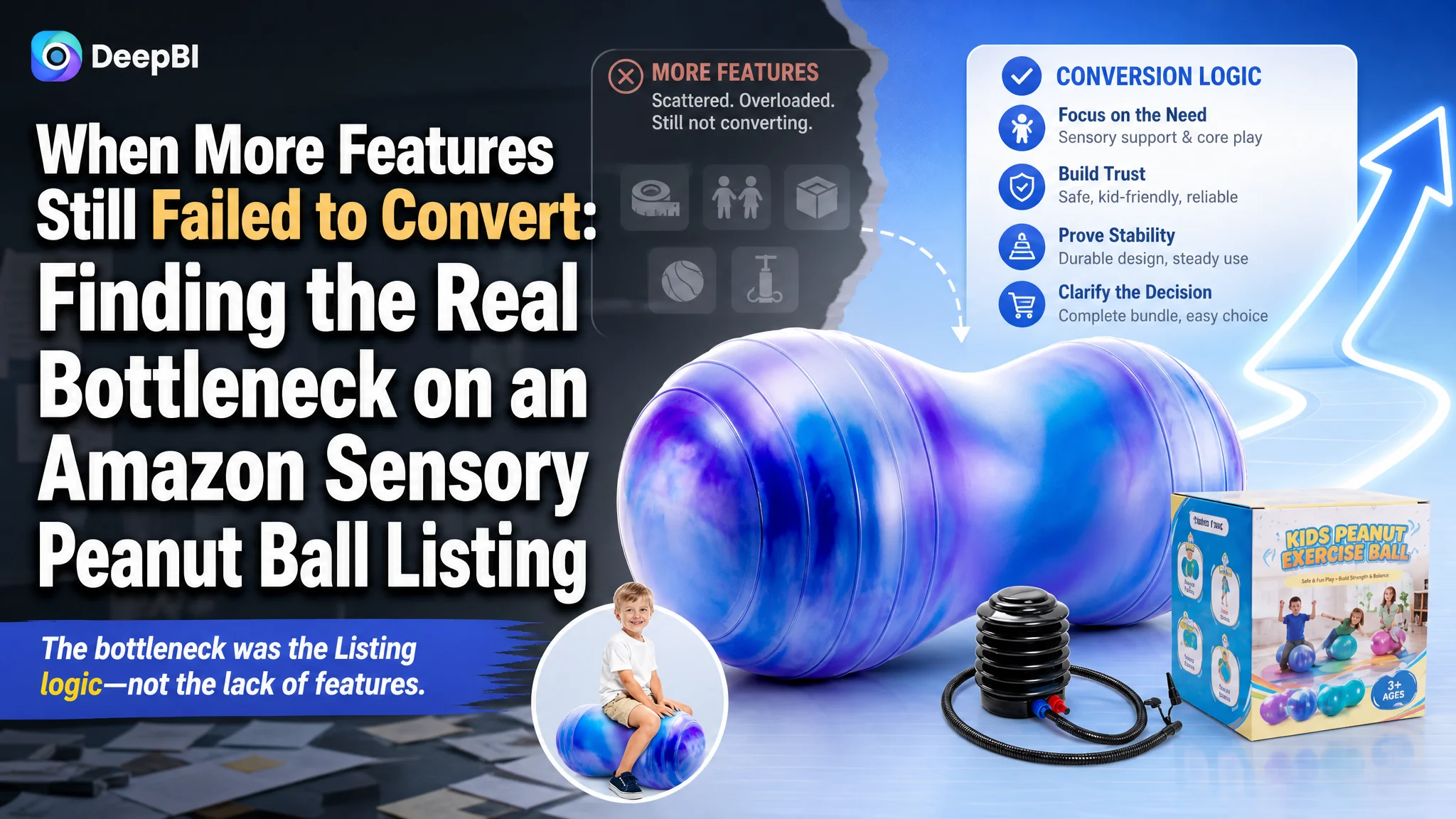 When More Features Still Failed to Convert: Finding the Real Bottleneck on an Amazon Sensory Peanut Ball Listing
