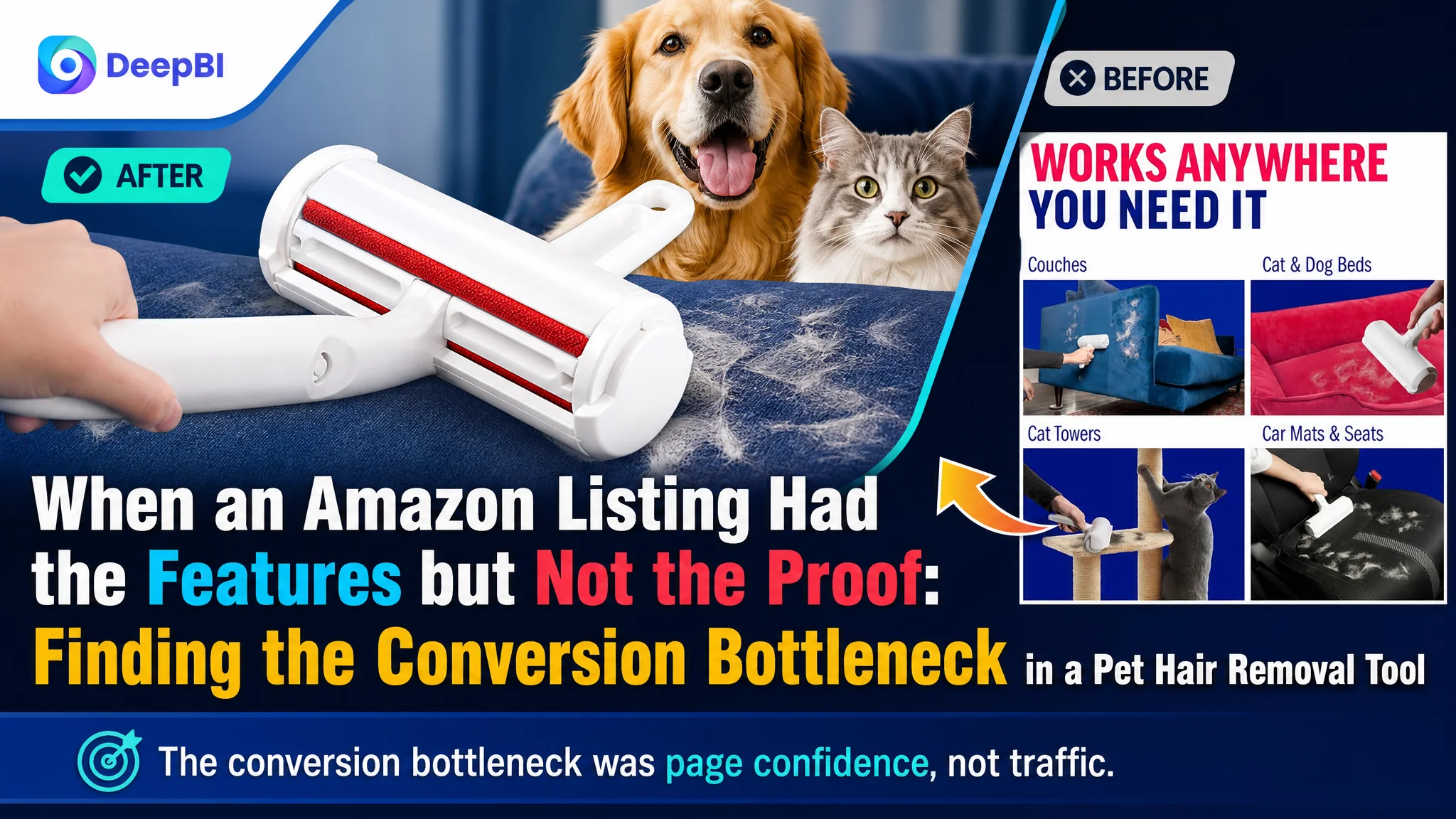 When an Amazon Listing Had the Features but Not the Proof: Finding the Conversion Bottleneck in a Pet Hair Removal Tool