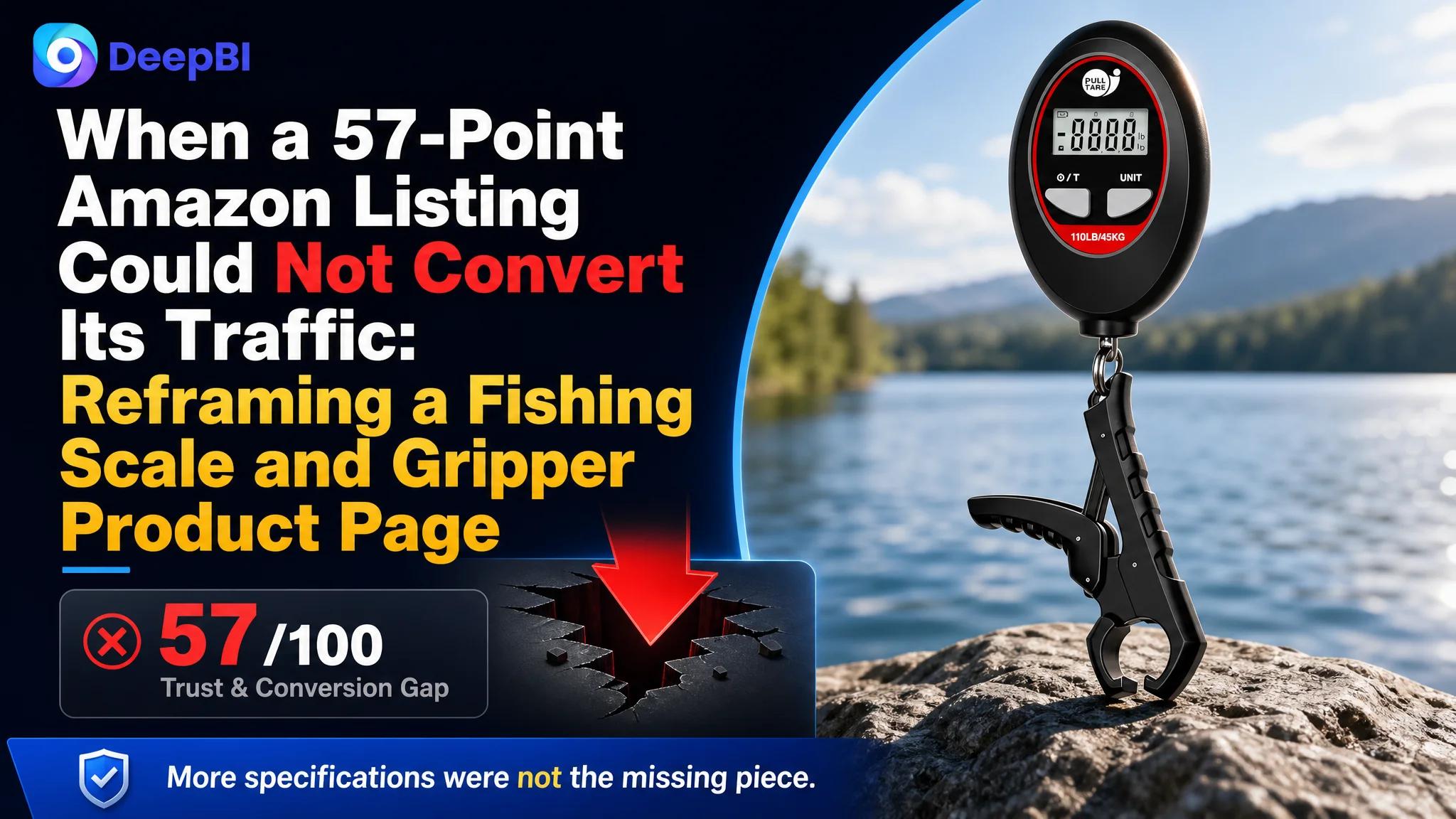 When a 57-Point Amazon Listing Could Not Convert Its Traffic: Reframing a Fishing Scale and Gripper Product Page