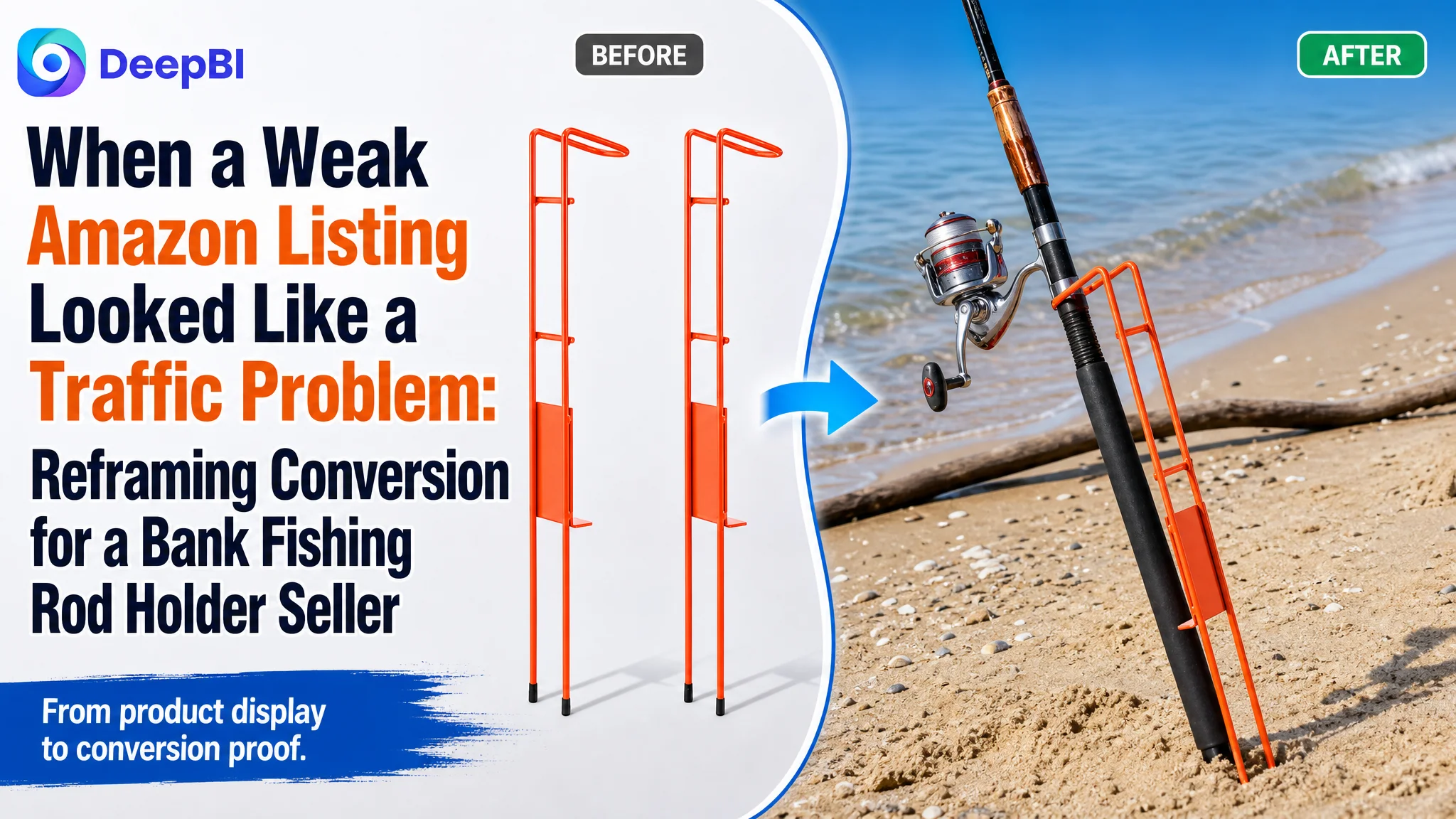When a Weak Amazon Listing Looked Like a Traffic Problem: Reframing Conversion for a Bank Fishing Rod Holder Seller