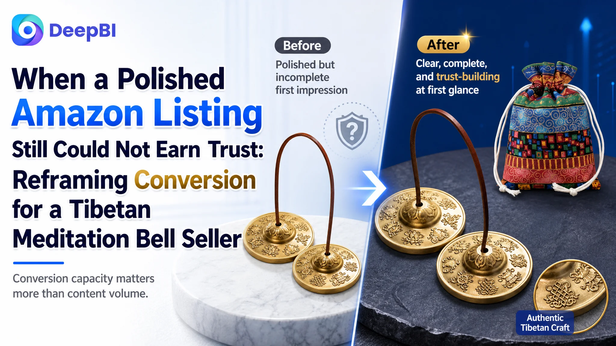 When a Polished Amazon Listing Still Could Not Earn Trust: Reframing Conversion for a Tibetan Meditation Bell Seller