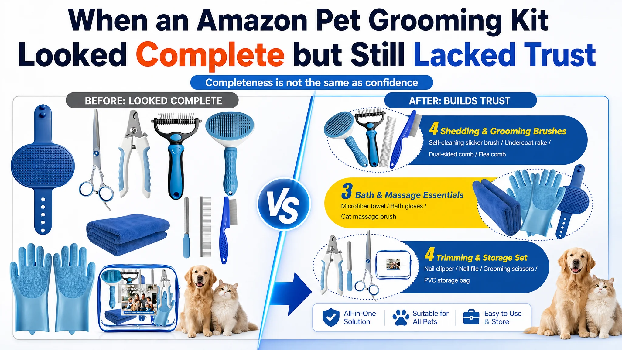 When an Amazon Pet Grooming Kit Looked Complete but Still Lacked Trust