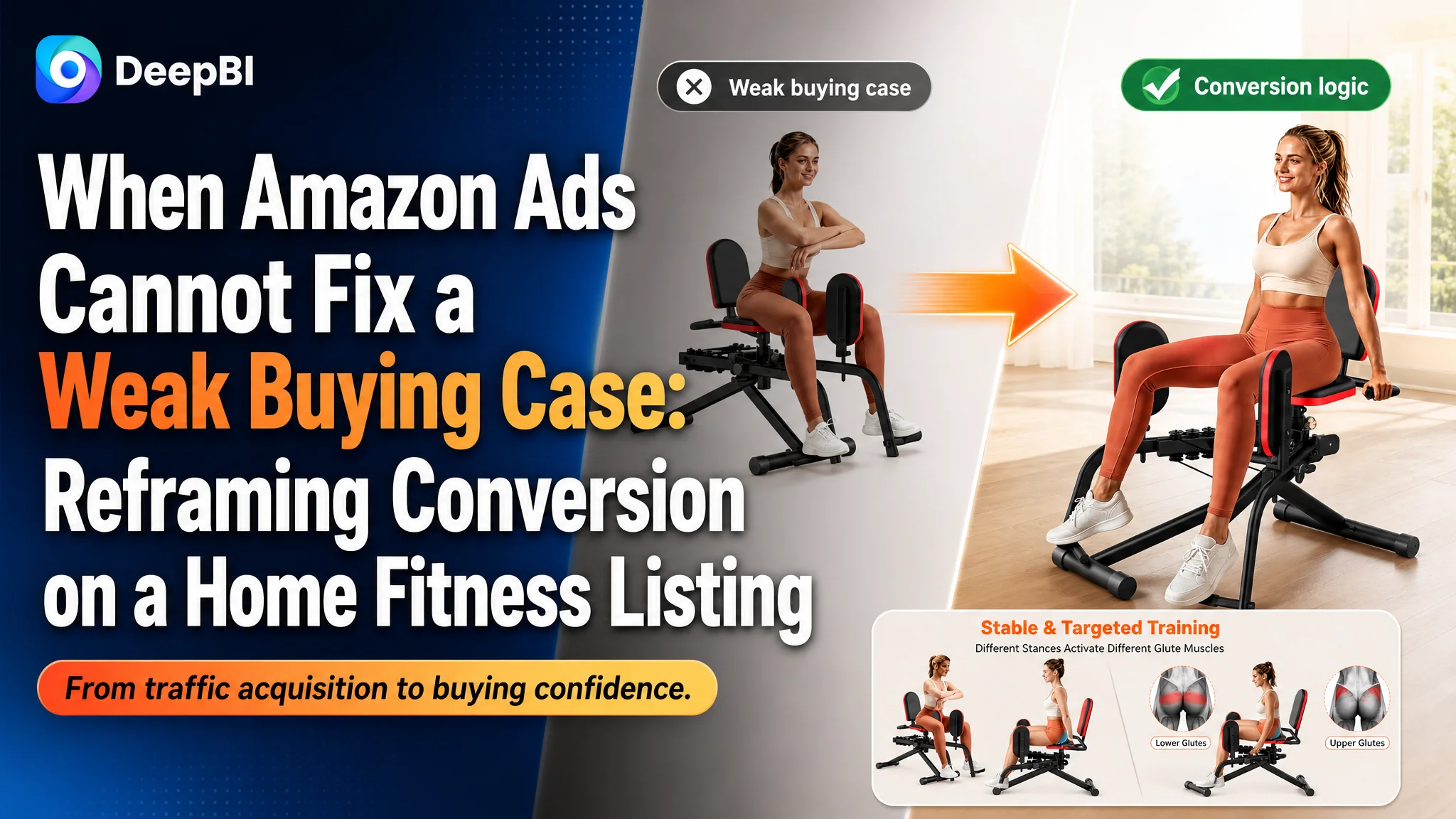 When Amazon Ads Cannot Fix a Weak Buying Case: Reframing Conversion on a Home Fitness Listing