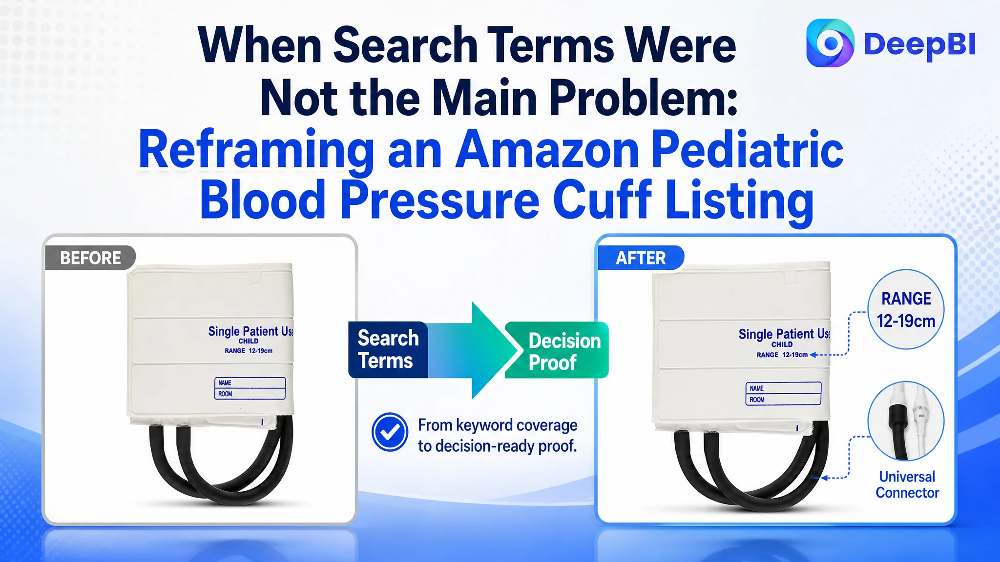 When Search Terms Were Not the Main Problem: Reframing an Amazon Pediatric Blood Pressure Cuff Listing