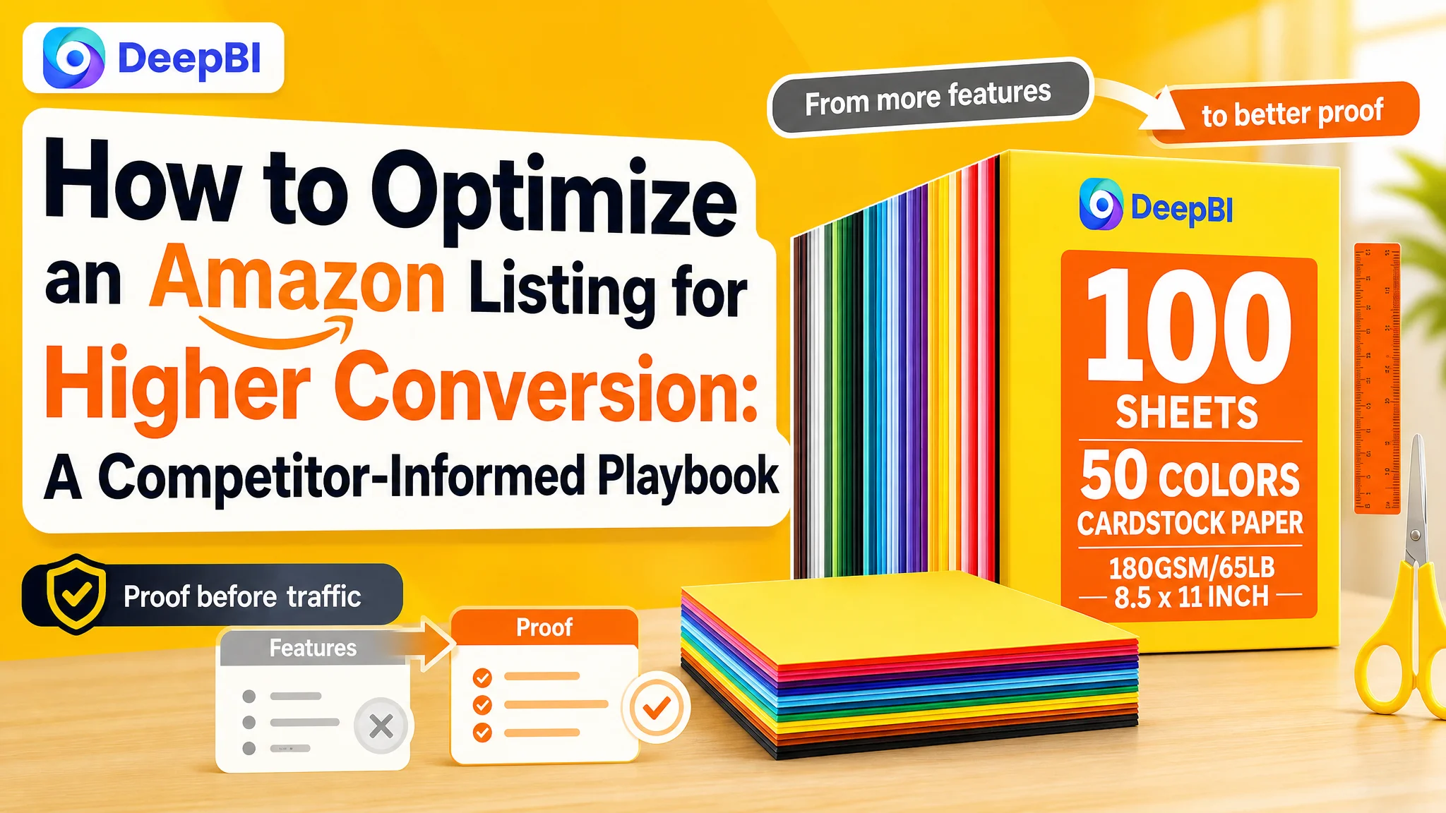 How to Optimize an Amazon Listing for Higher Conversion: A Competitor-Informed Playbook